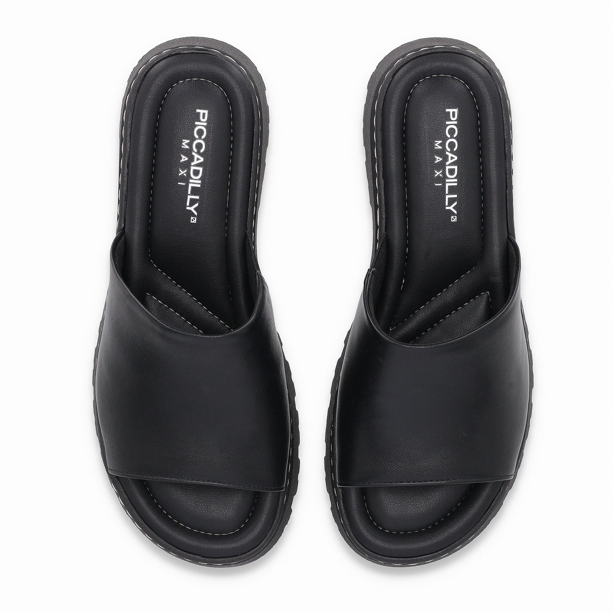 PICCADILLY MAXI - Tamanco Salto Médio Preto Preto 5