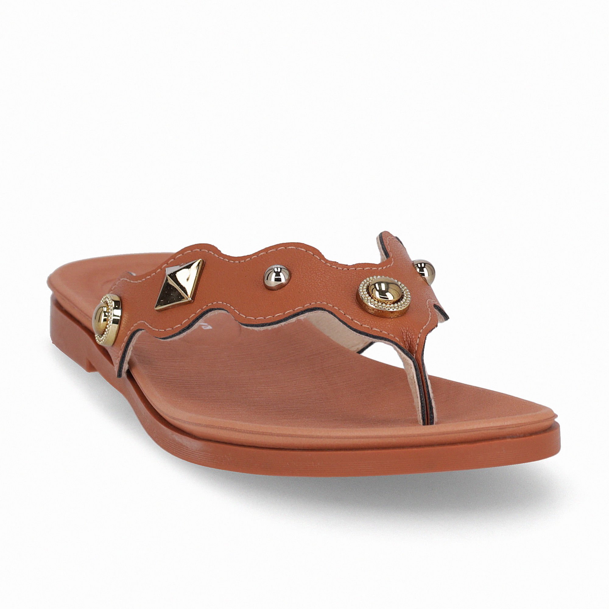 Rasteirinha Mari Ocre Marrom 3