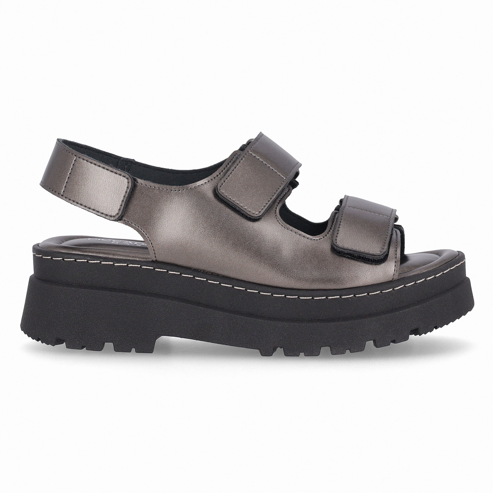 PICCADILLY MAXI - Sandália Salto Médio Pewter Pewter 1