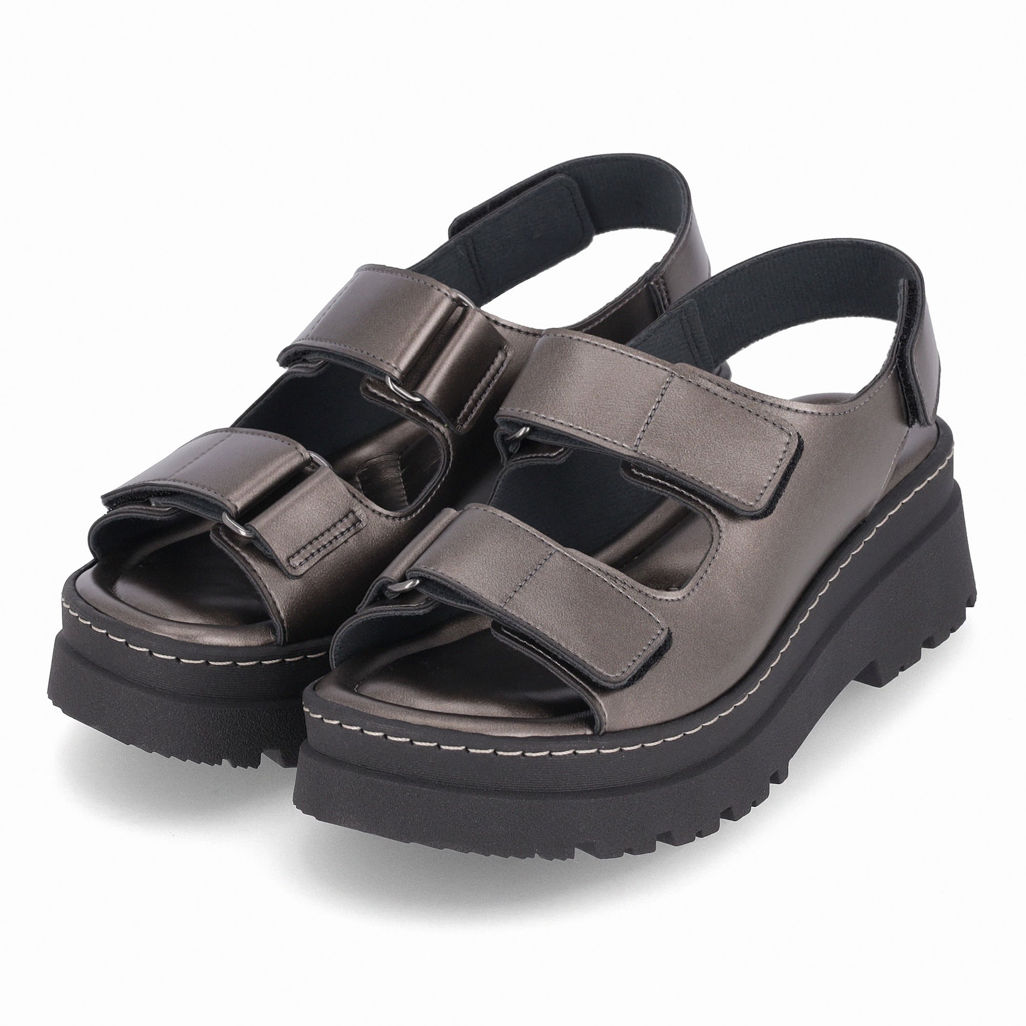 PICCADILLY MAXI - Sandália Salto Médio Pewter Pewter 2