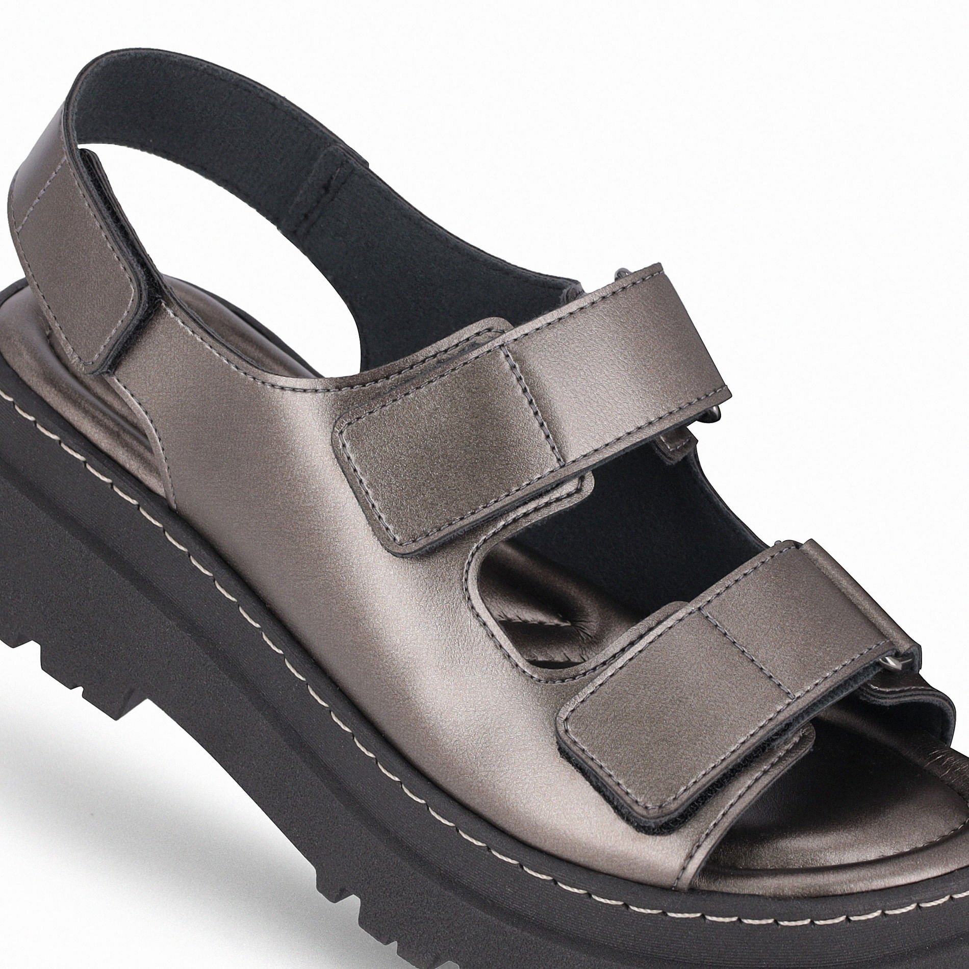 PICCADILLY MAXI - Sandália Salto Médio Pewter Pewter 7