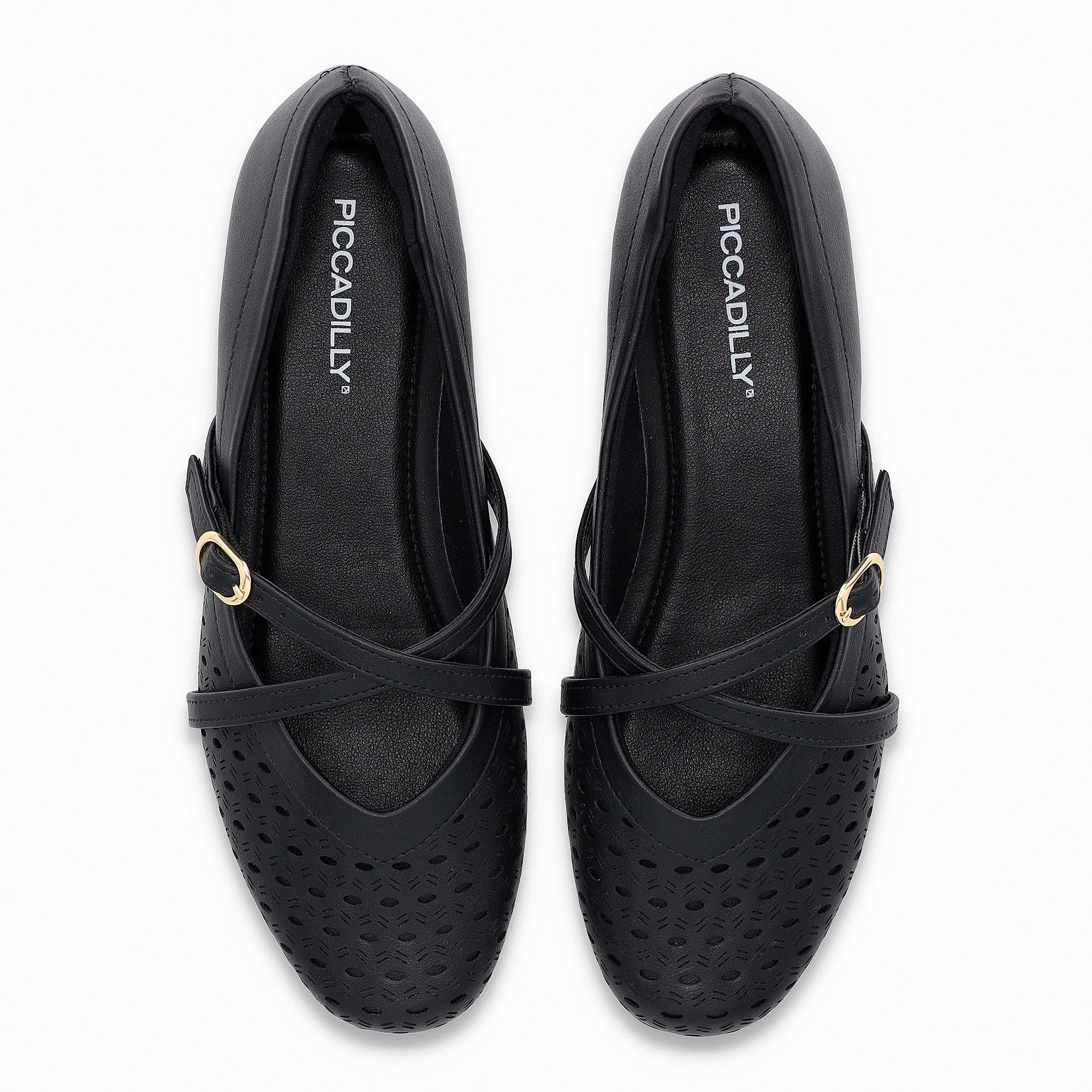 Sapatilha Boneca Raquel Salto Baixo Preto Preto 5