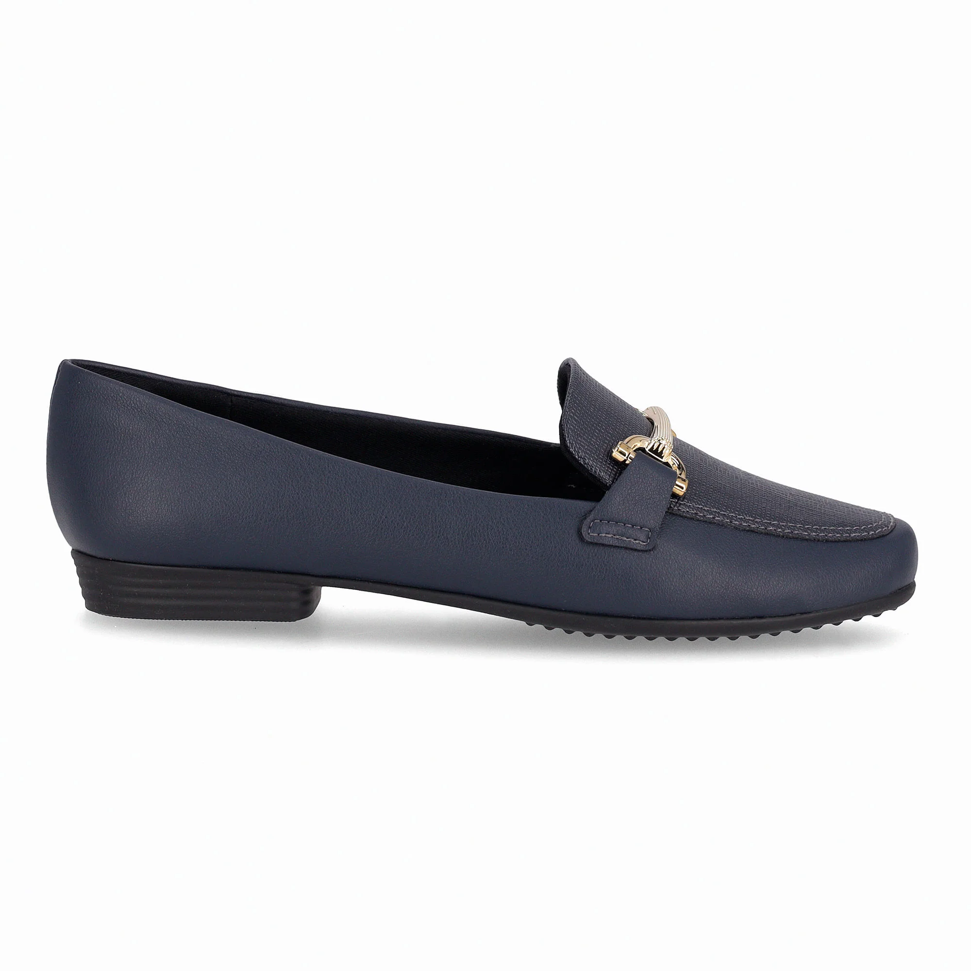 Loafer Raquel Salto Baixo Navy