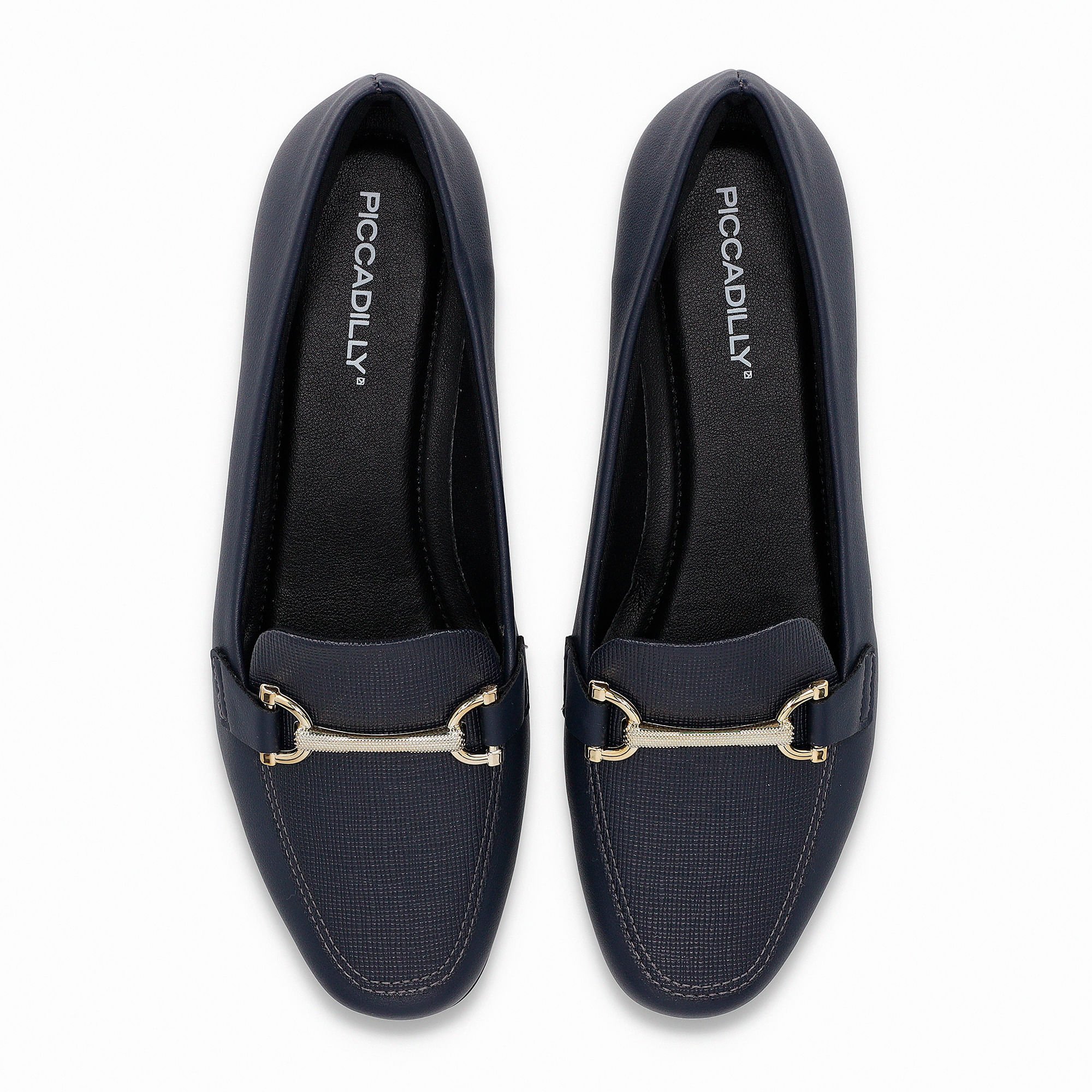 Loafer Raquel Salto Baixo Navy Azul Marinho 5