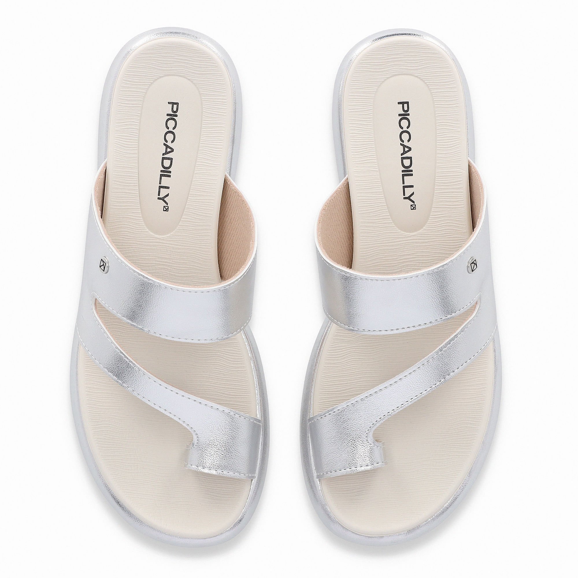 Tamanco Sol Anabela Médio Prata Prata 5