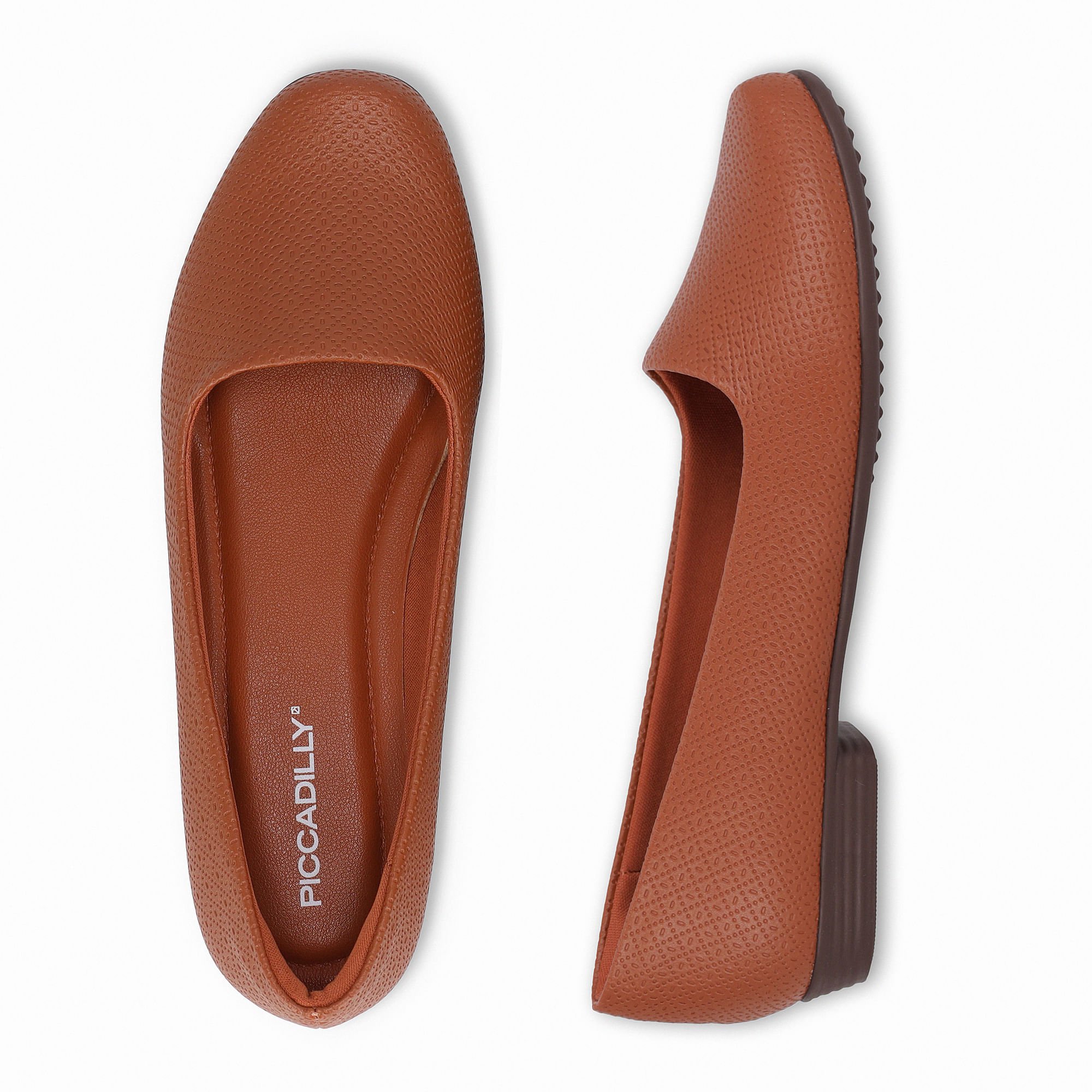 Sapatilha Raquel Salto Baixo Ocre Telha 4