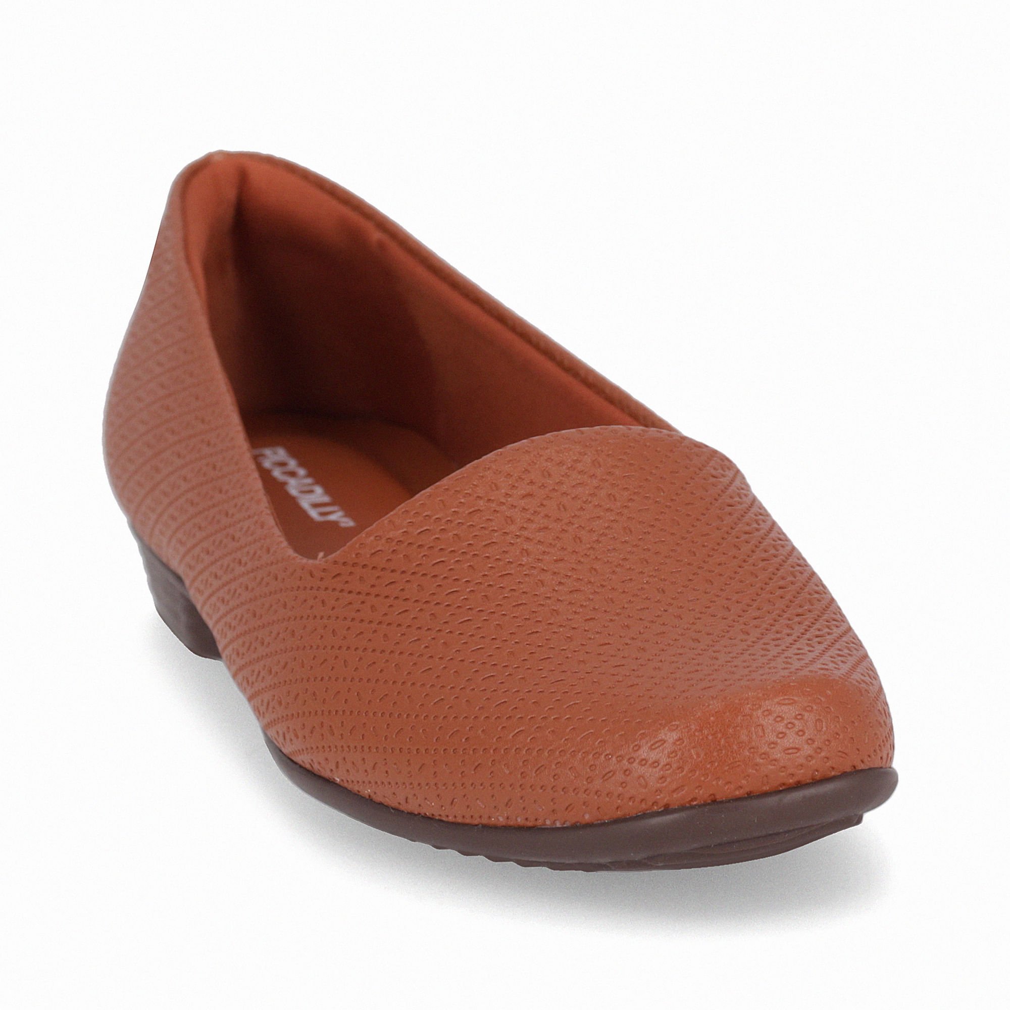 Sapatilha Raquel Salto Baixo Ocre Telha 2