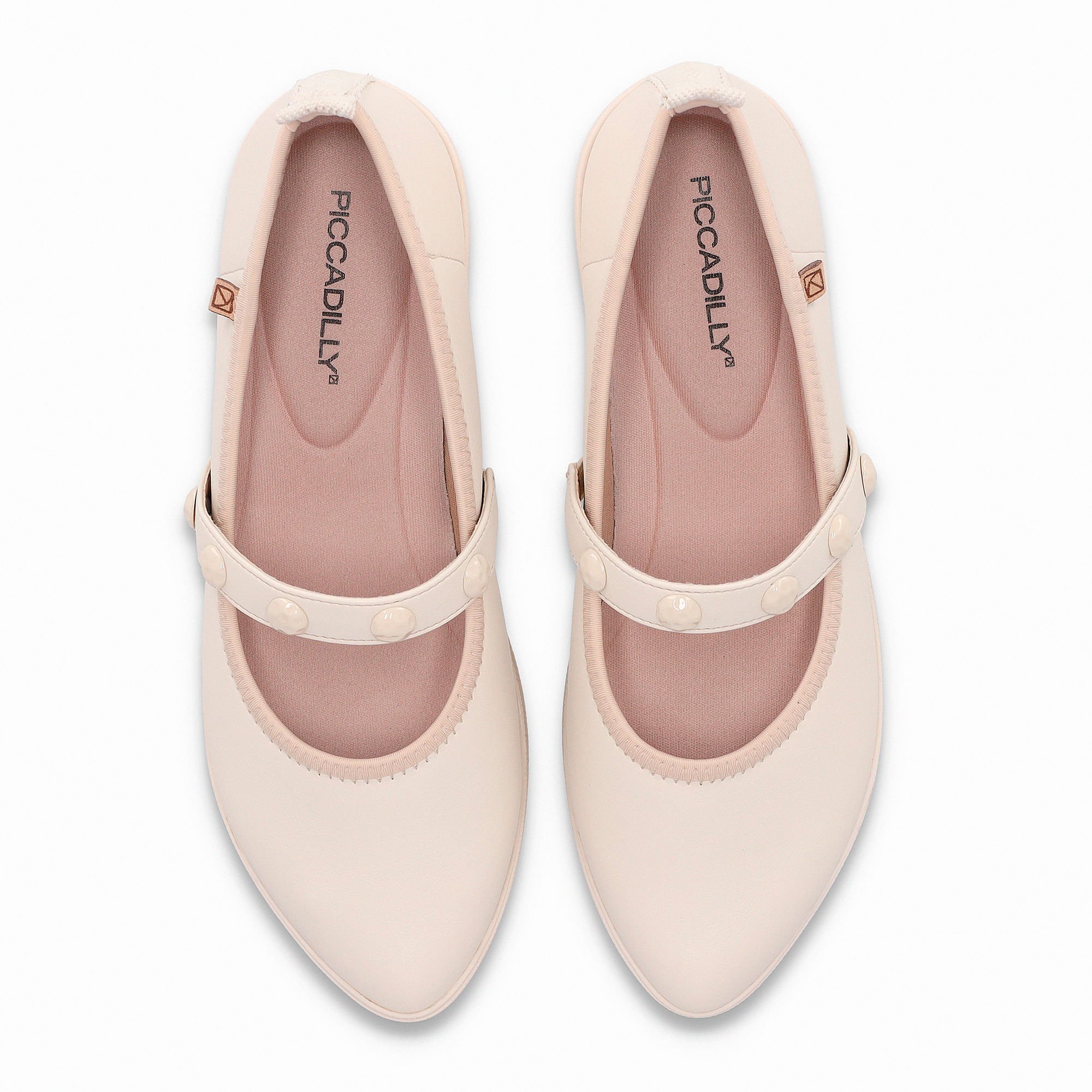 Sapatilha Boneca Solange Off White com Marfim Off White 5