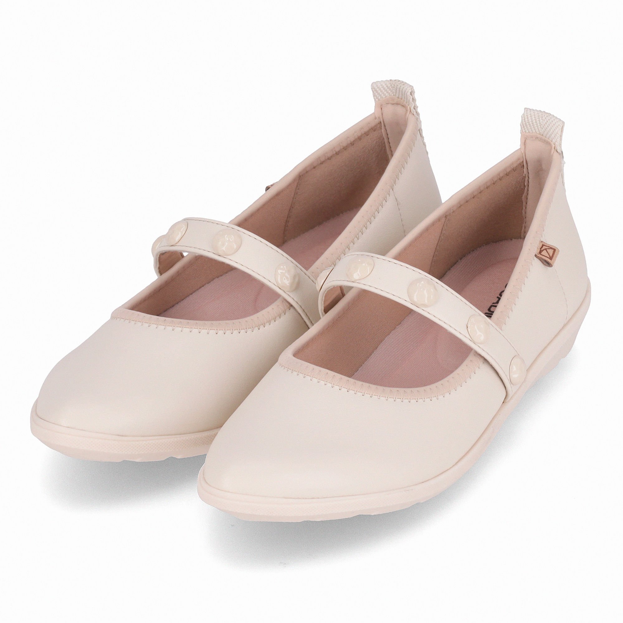 Sapatilha Boneca Solange Off White com Marfim Off White 2