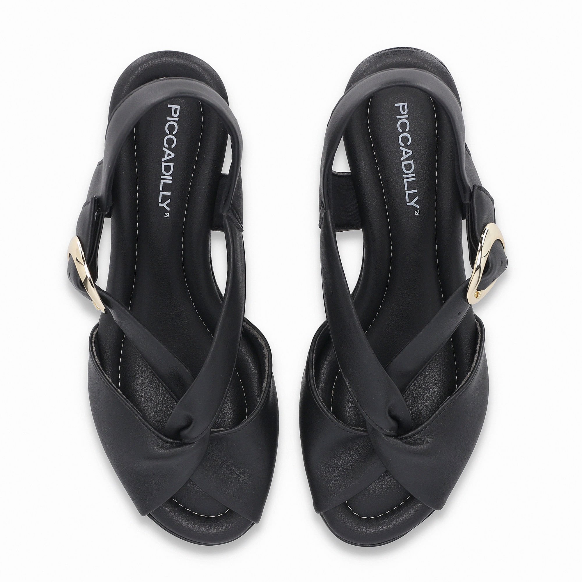 Sandália Alice Anabela Alto Preto Preto 4