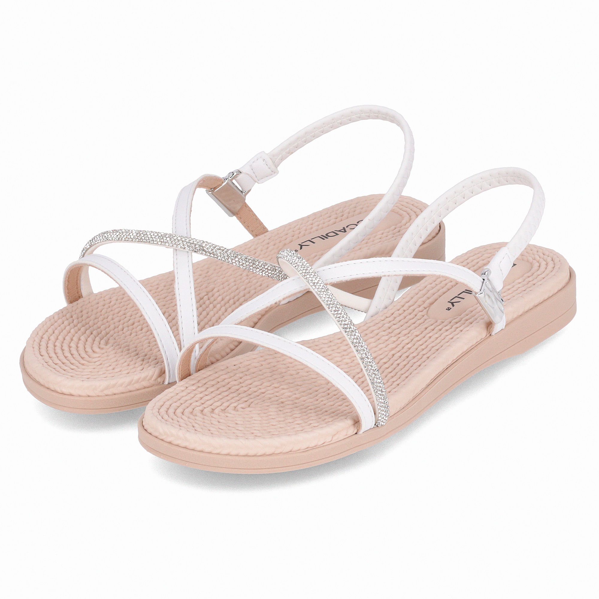 Sandália Rasteirinha Adla Branco Neve Branco 2