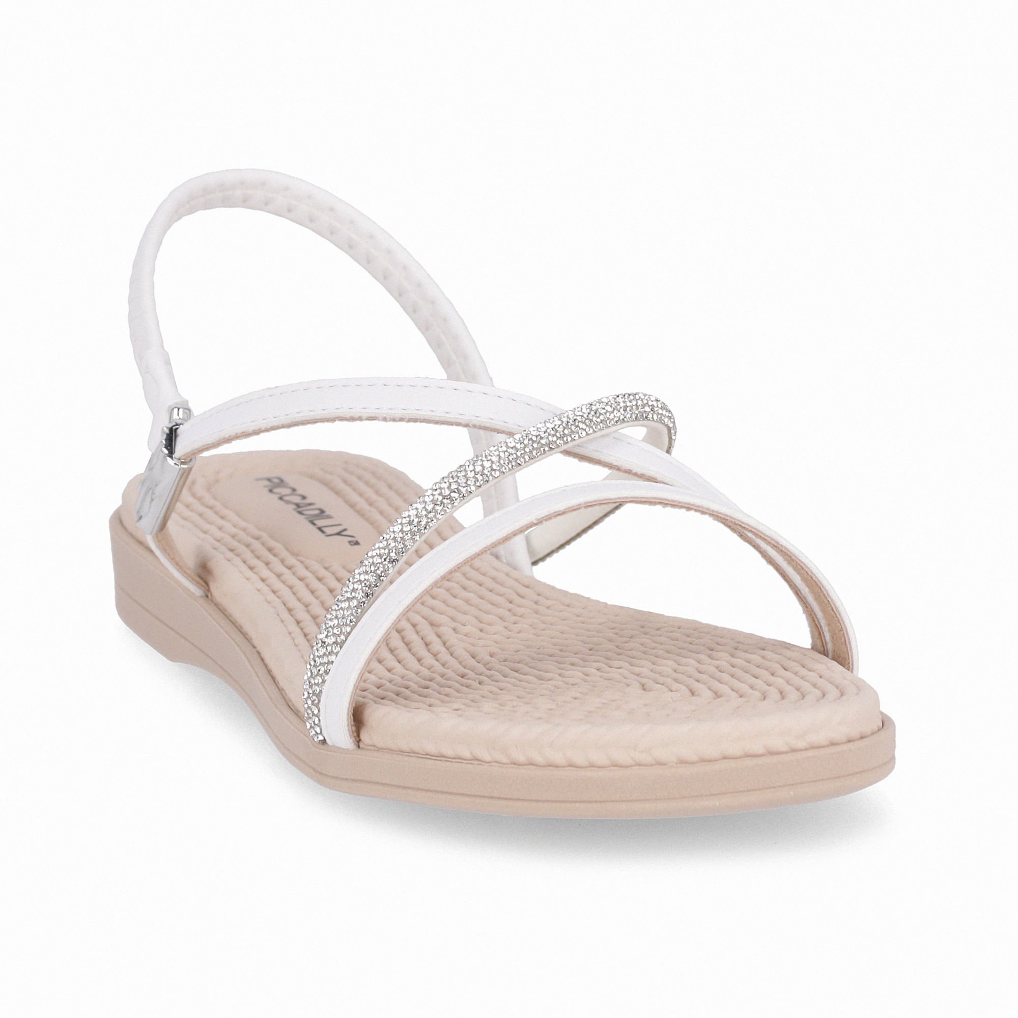 Sandália Rasteirinha Adla Branco Neve Branco 3