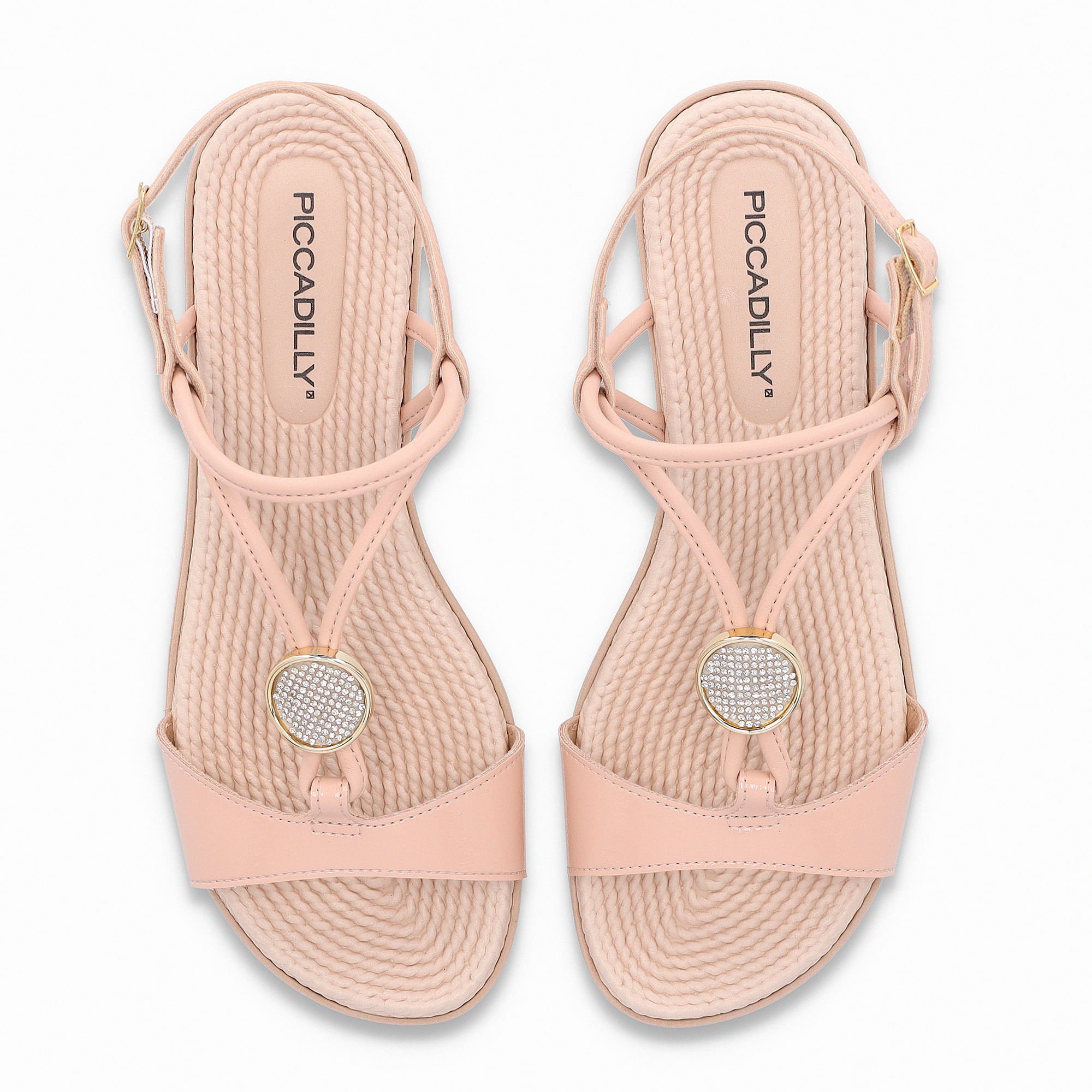 Sandália Rasteirinha Adla Rose Rosa 5