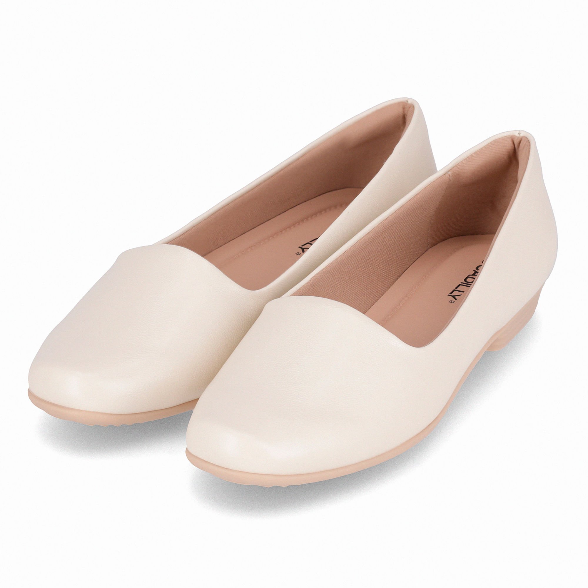 Sapatilha Raquel Salto Baixo Off White Branco 2