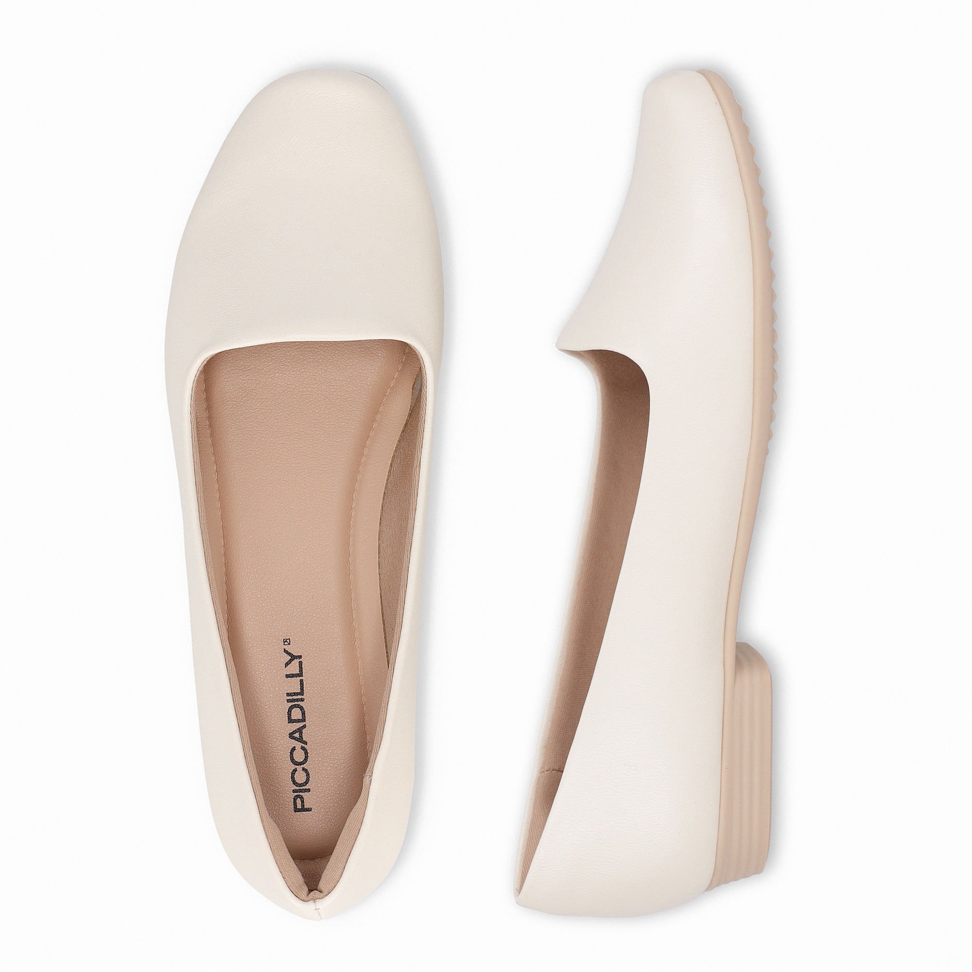 Sapatilha Raquel Salto Baixo Off White Branco 4