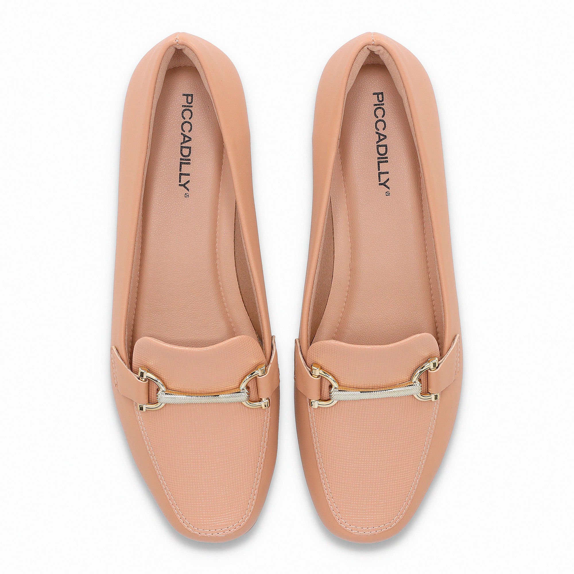 Loafer Raquel Salto Baixo Nude Claro Nude 5