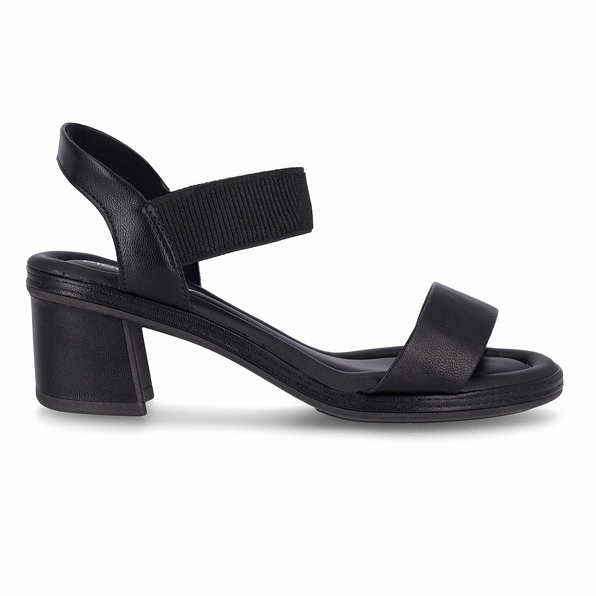 Sandália Paola Salto Médio Preto
