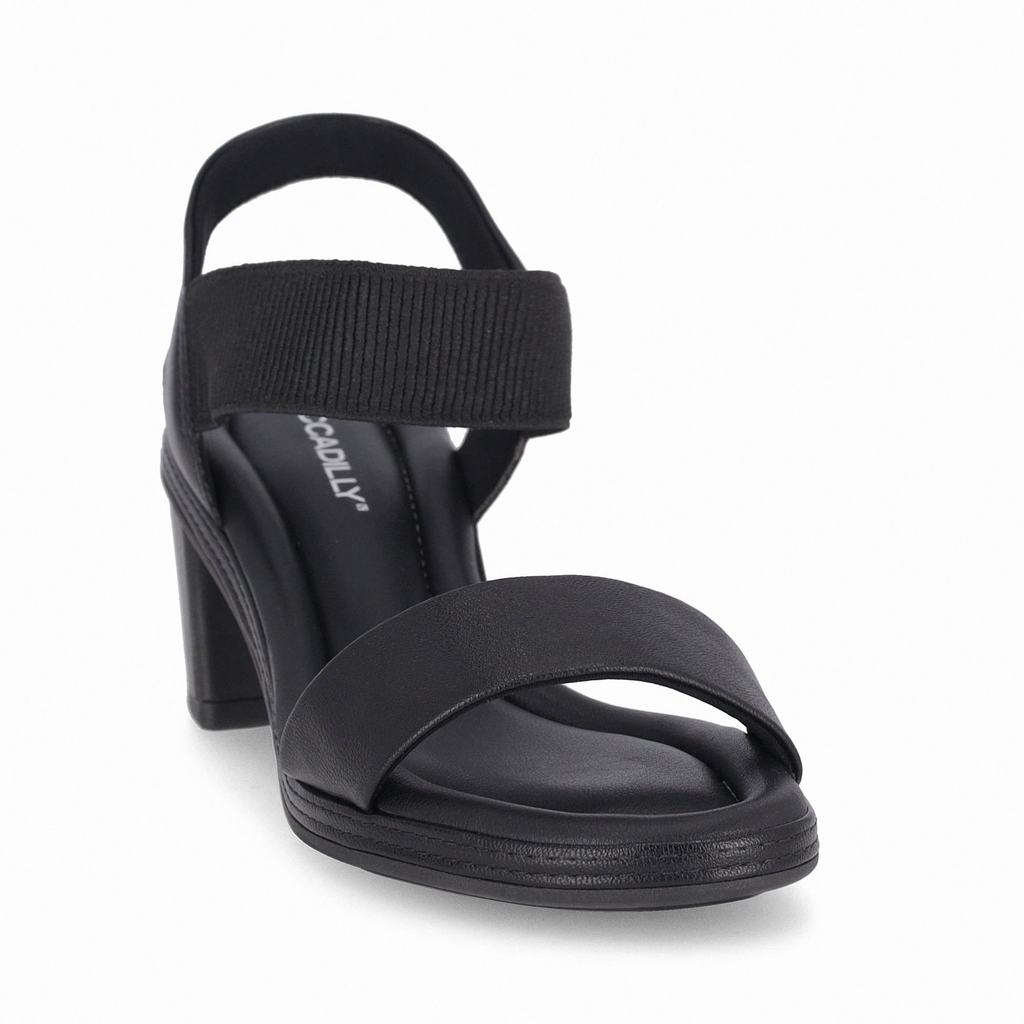 Sandália Paola Salto Médio Preto Preto 3