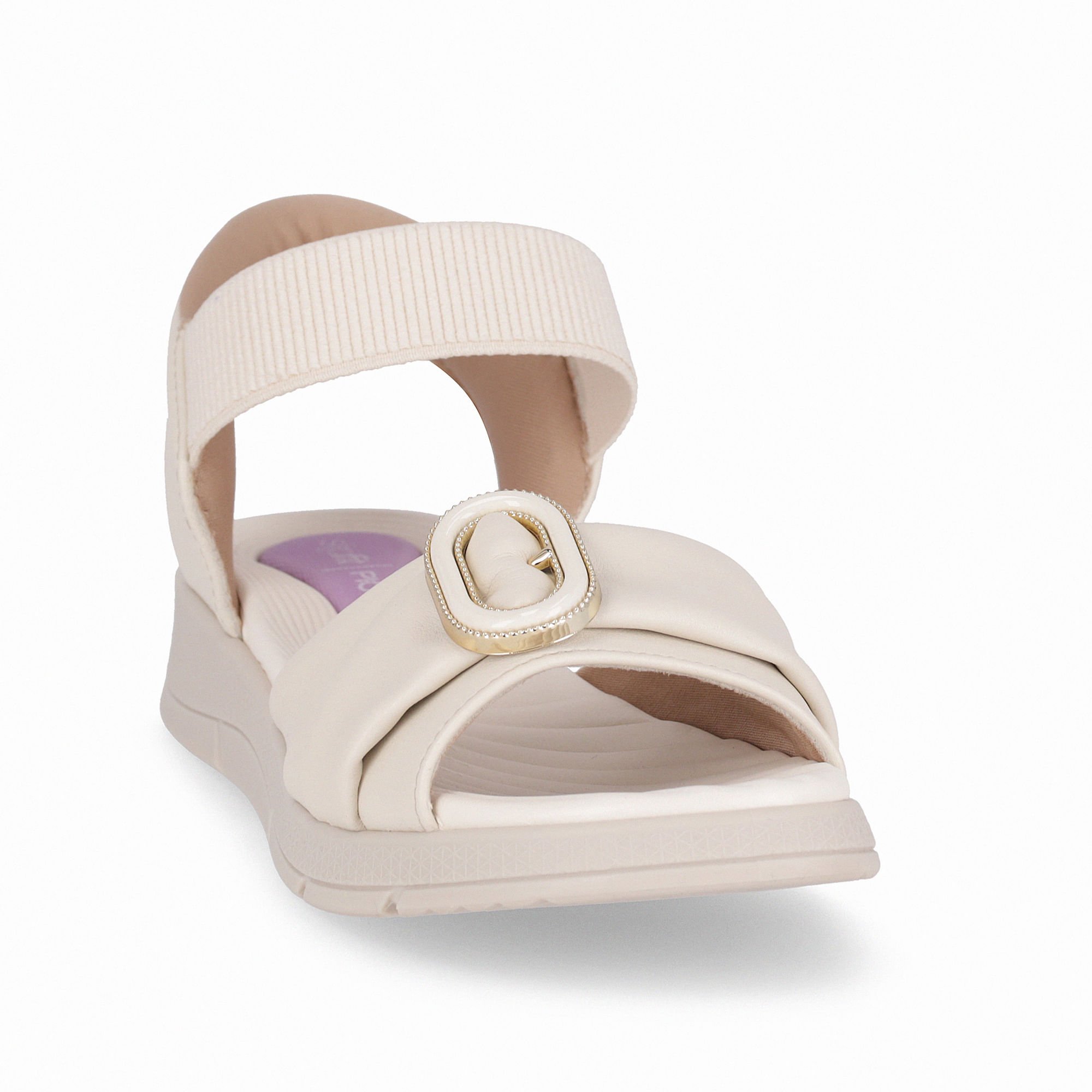 Papete SlipFit Anabela Médio Off White Branco 3