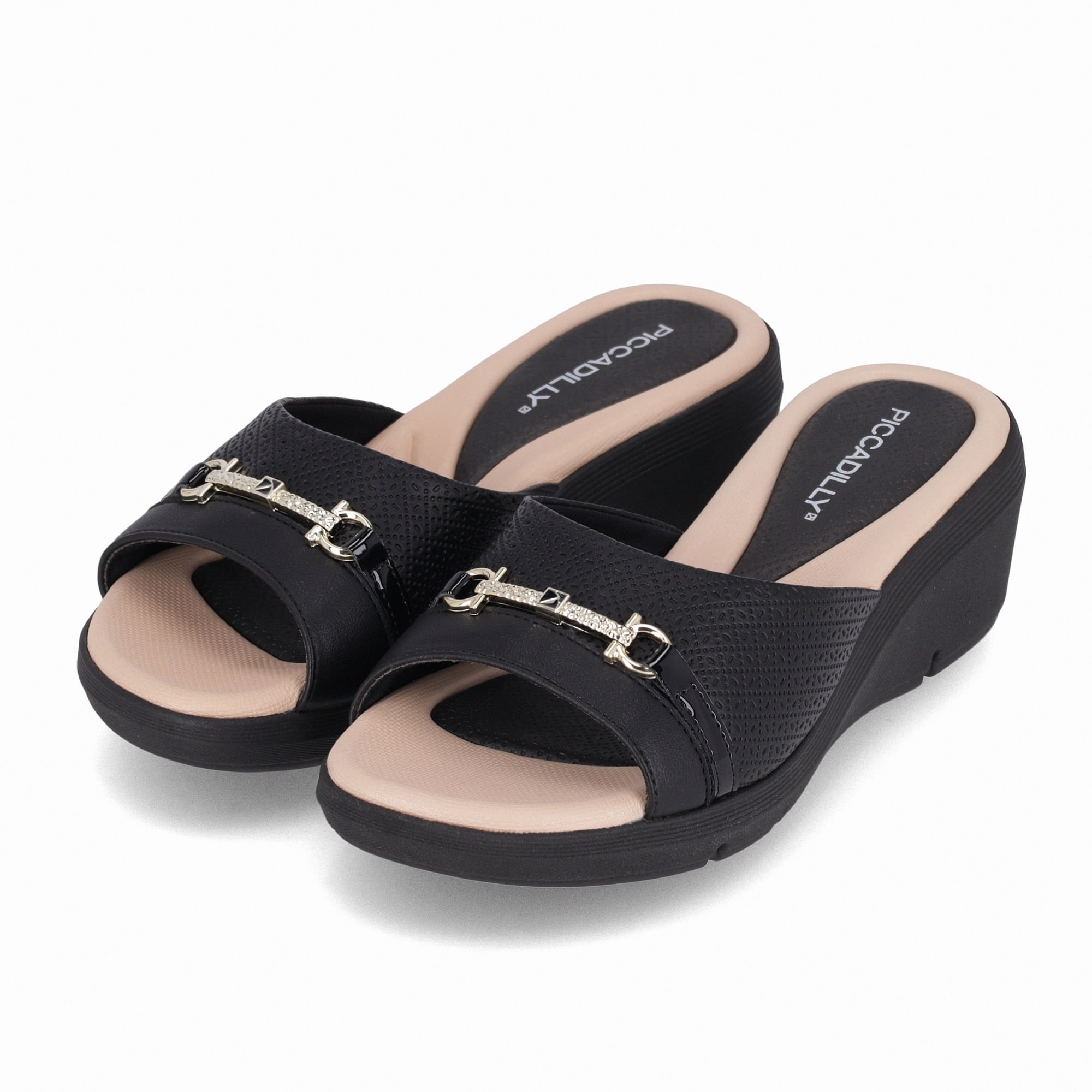 Tamanco Cecilia Anabela Médio Preto Preto 2