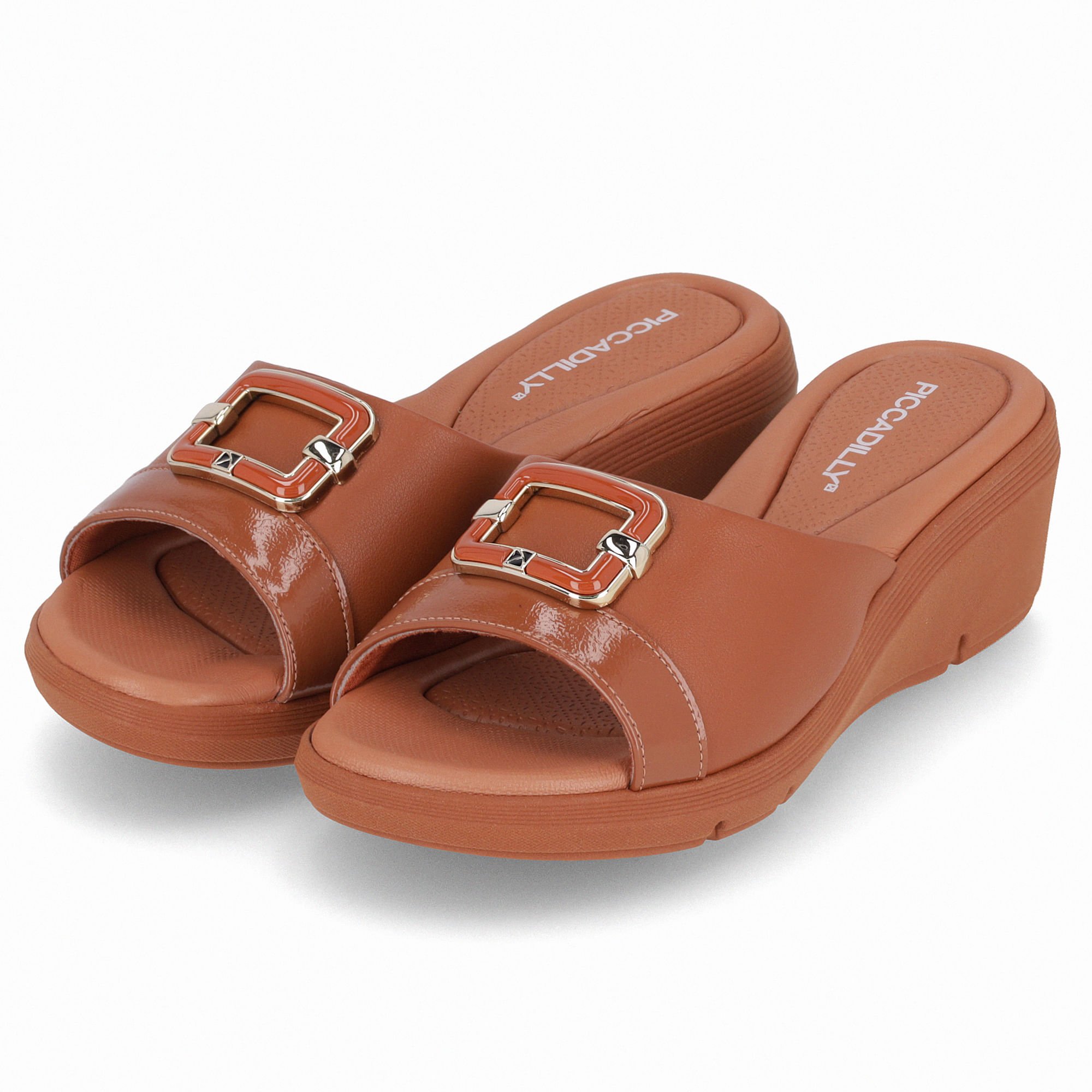 Tamanco Cecilia Anabela Médio Ocre Marrom 2