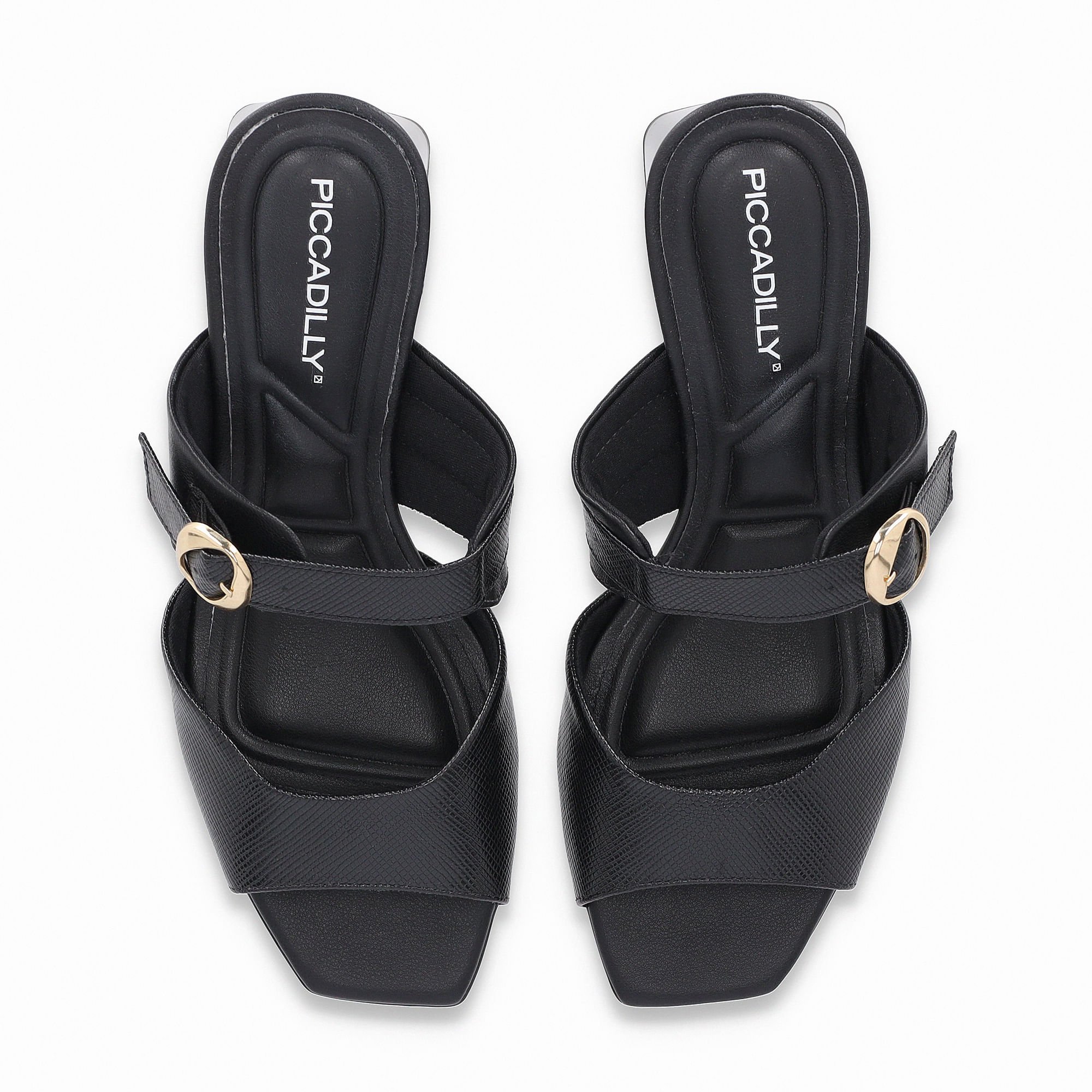 Tamanco Renee Salto Médio Preto Preto 3