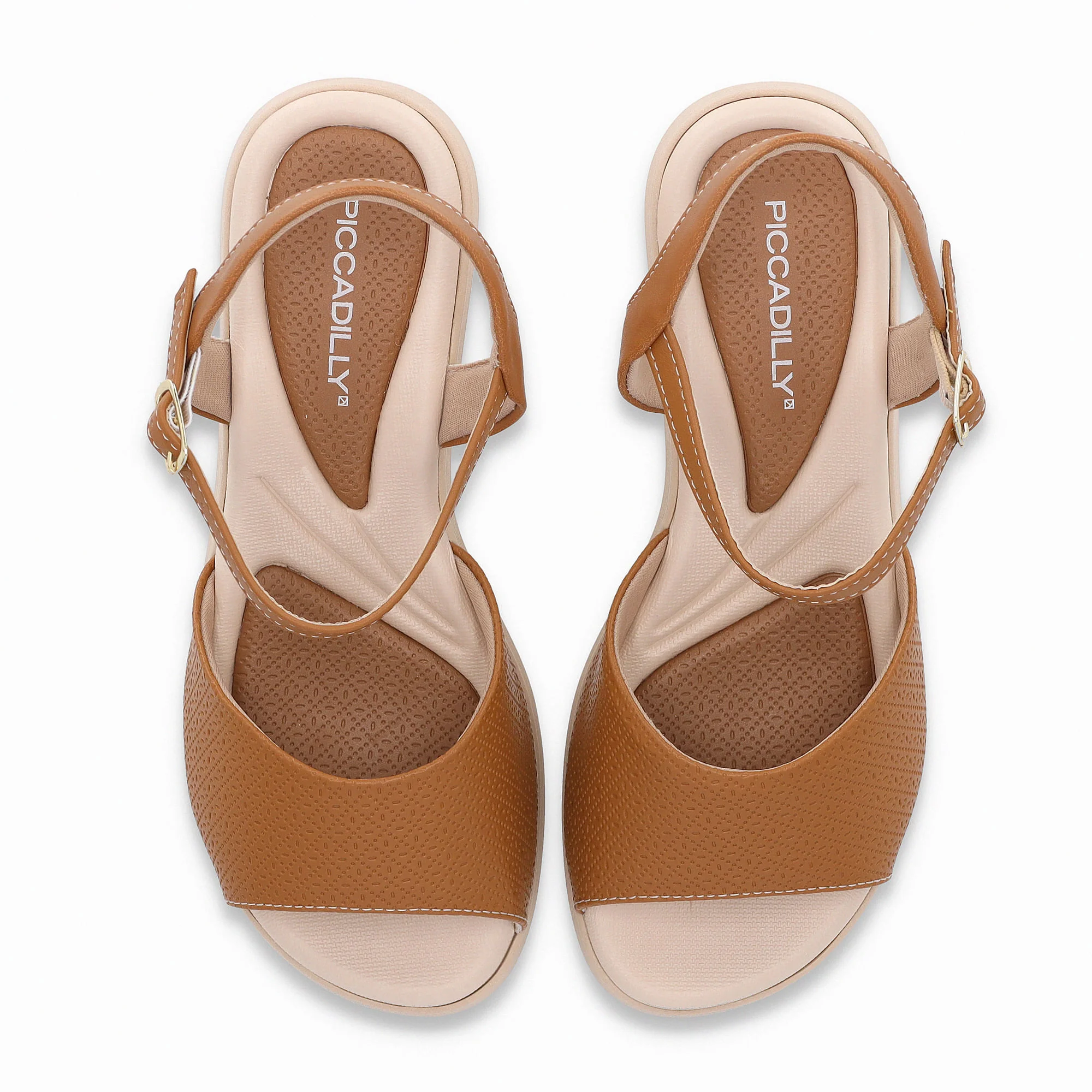 Sandália Cecilia Anabela Médio Mascavo Marrom 2