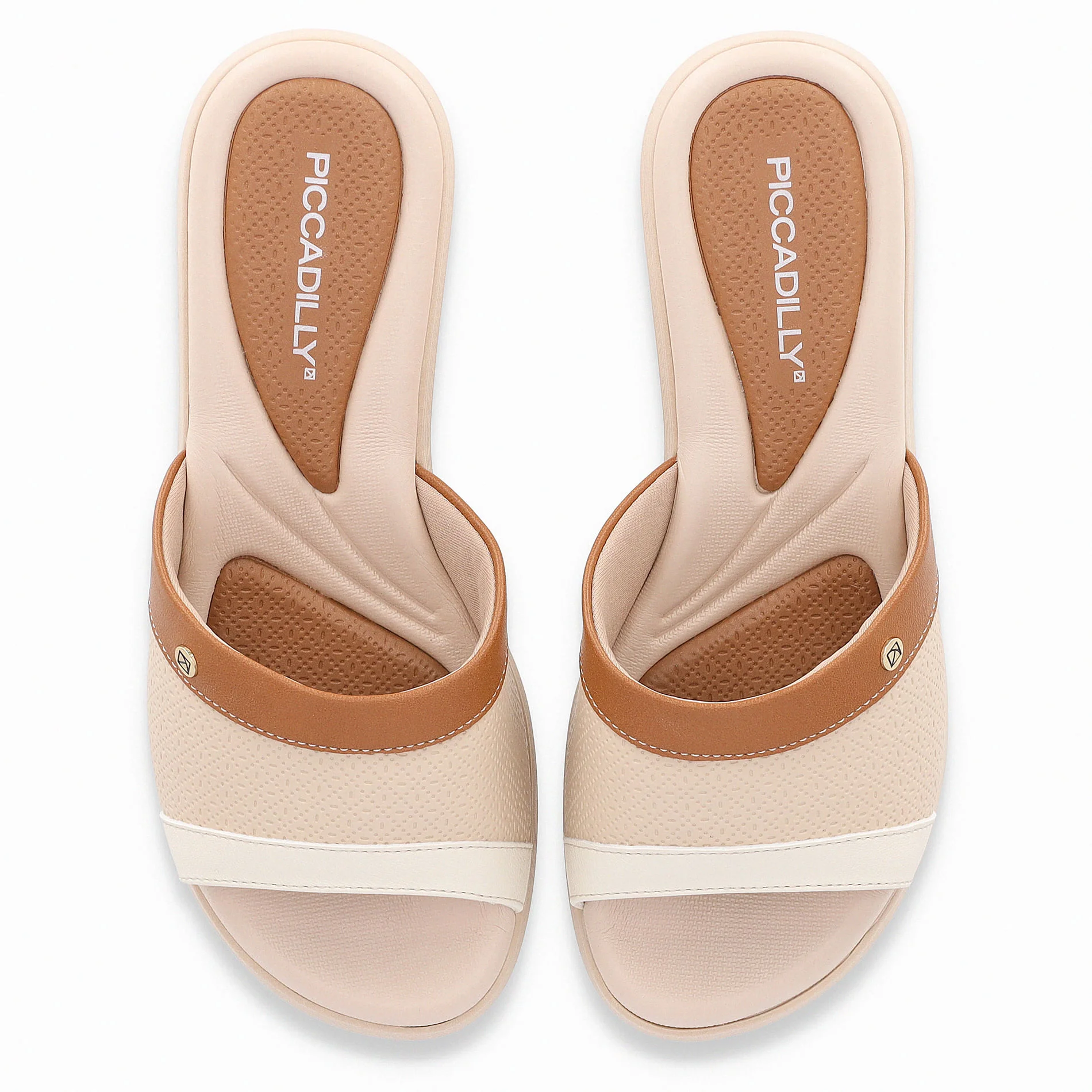 Tamanco Cecilia Anabela Médio Brule com Mascavo Bege/Marrom 5