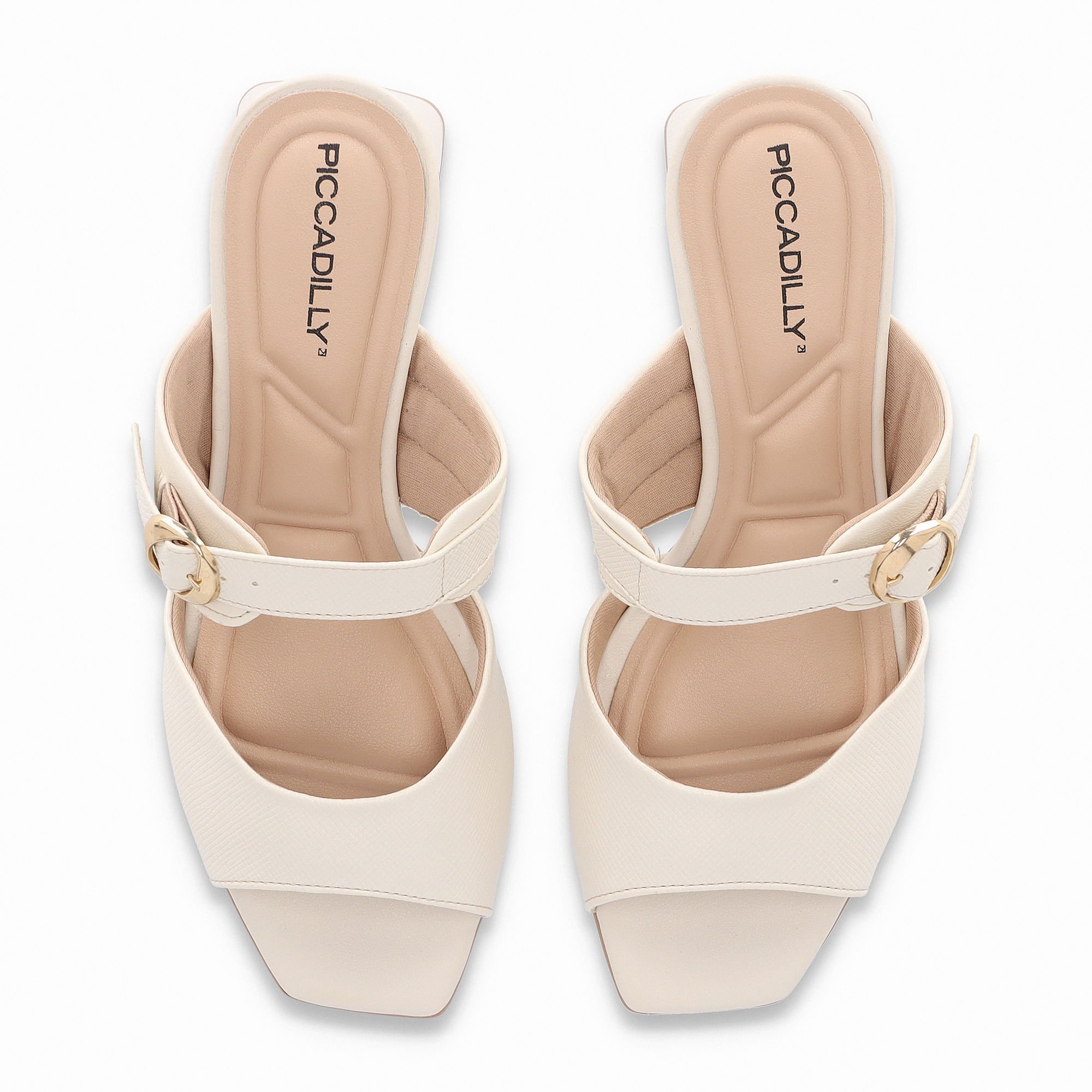 Tamanco Renee Salto Médio Off White Branco 4