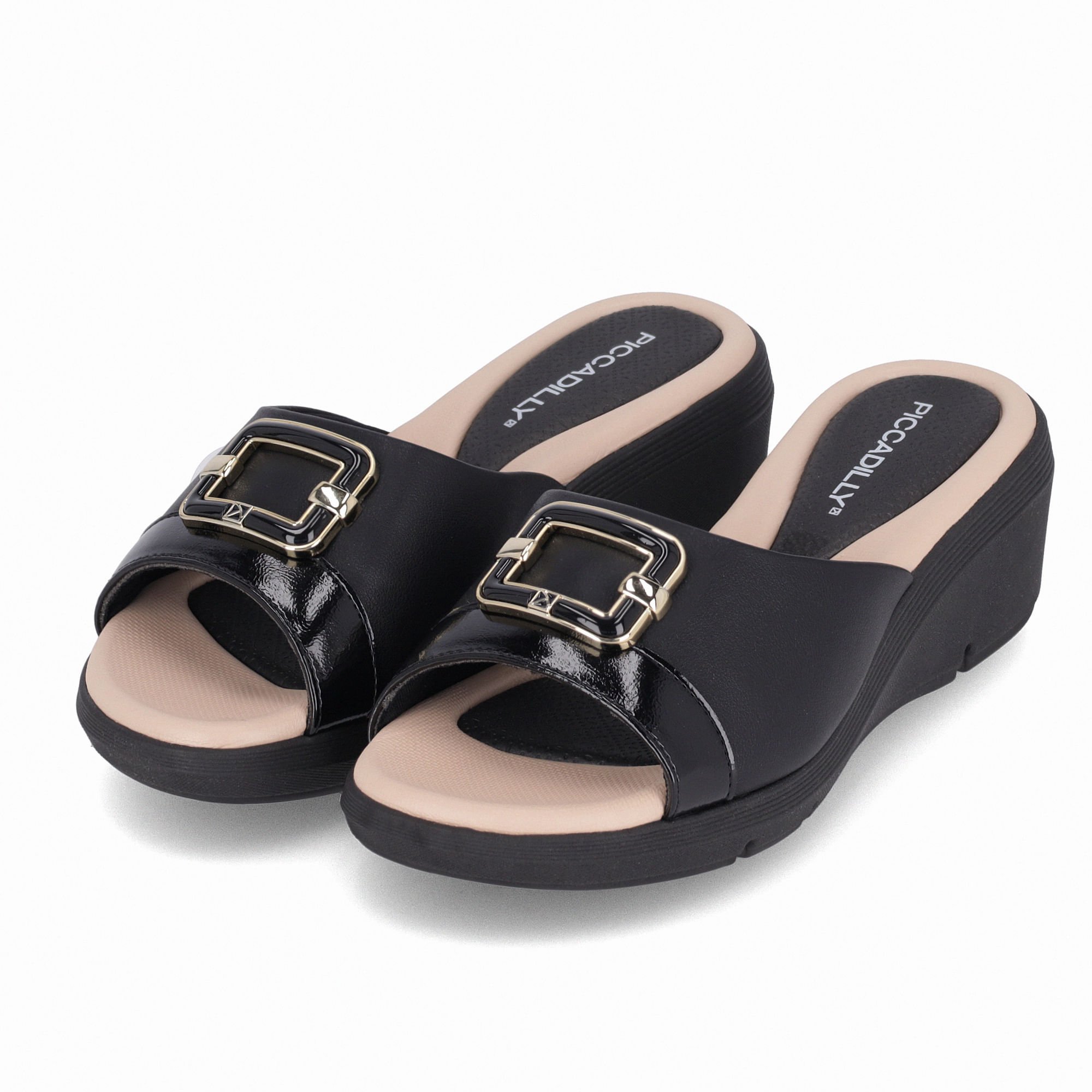 Tamanco Cecilia Anabela Médio Preto Preto 2