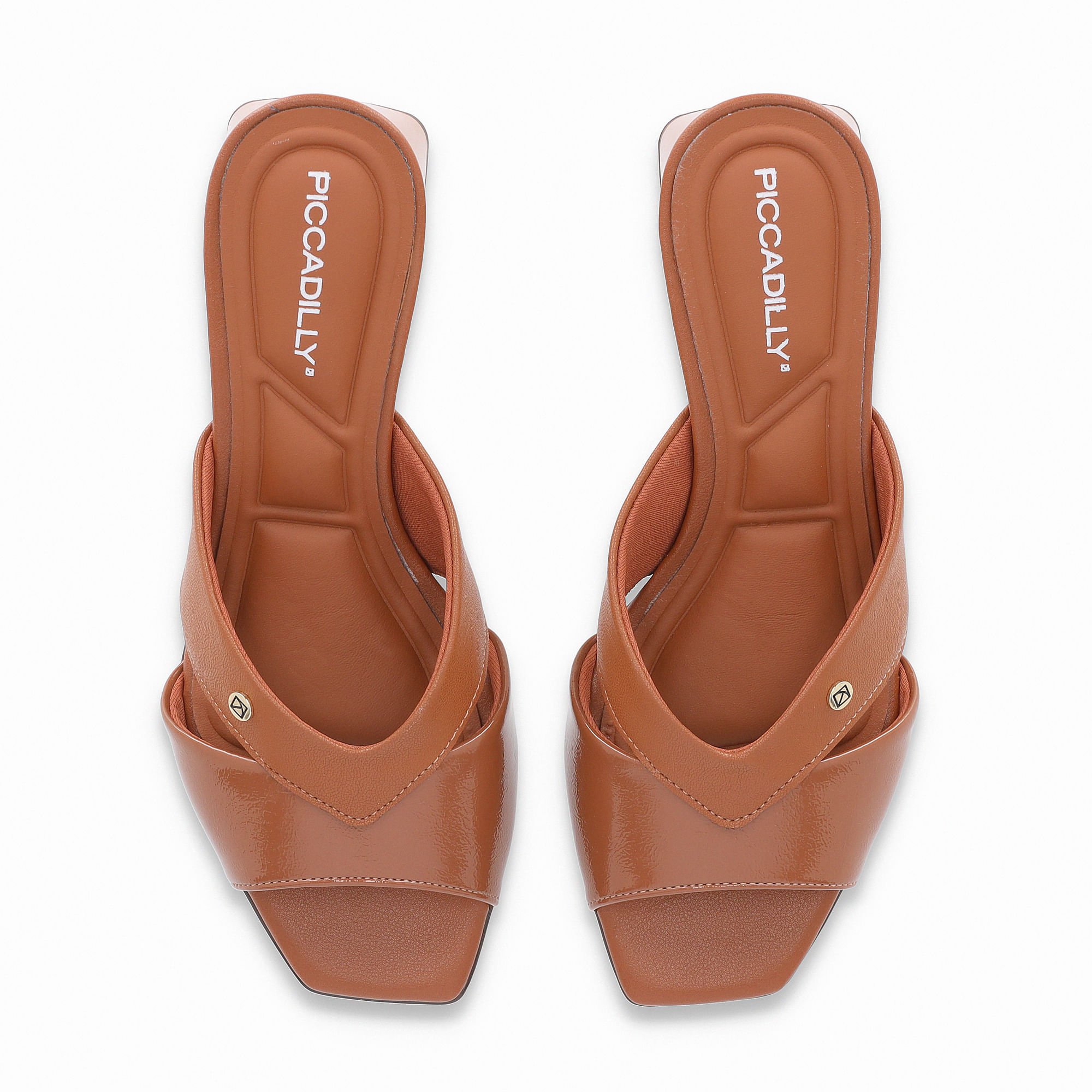 Tamanco Renee Salto Médio Ocre Marrom 5