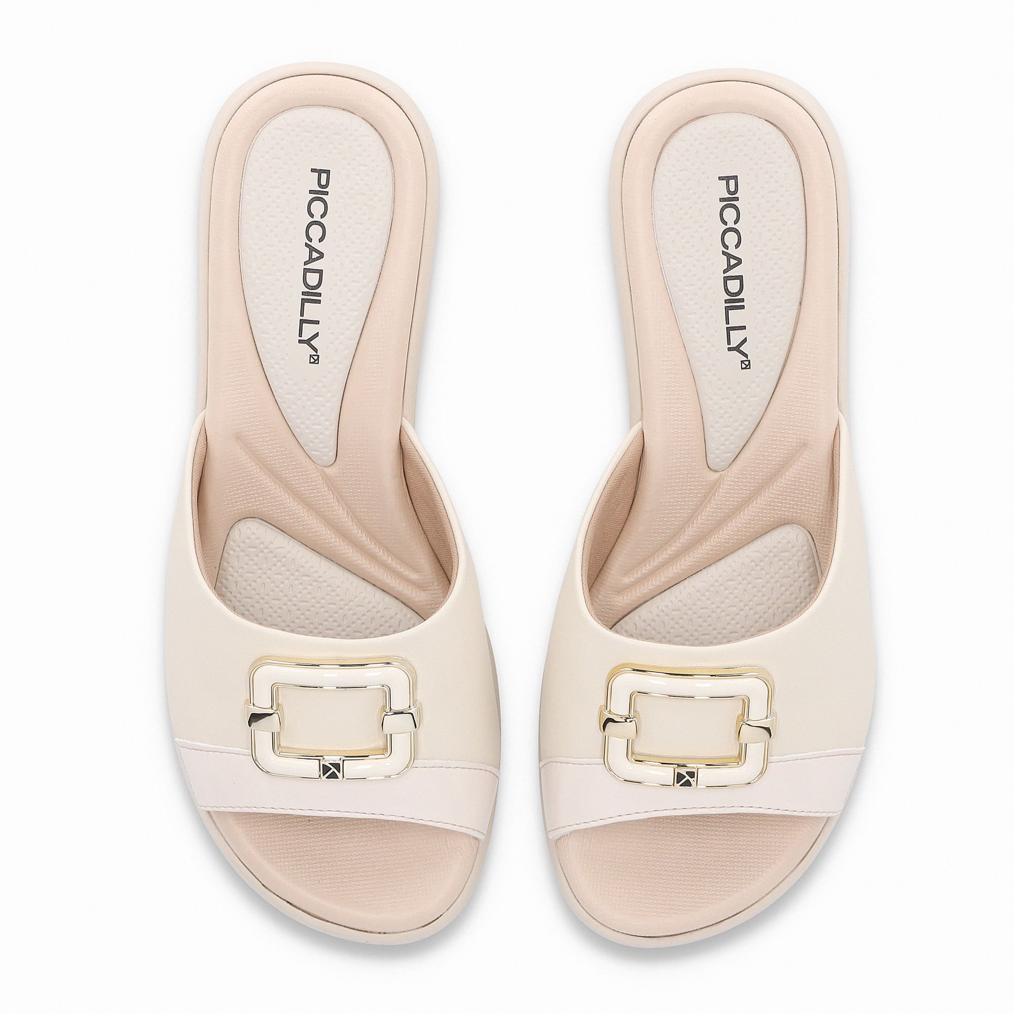 Tamanco Cecilia Anabela Médio Off White Branco 3