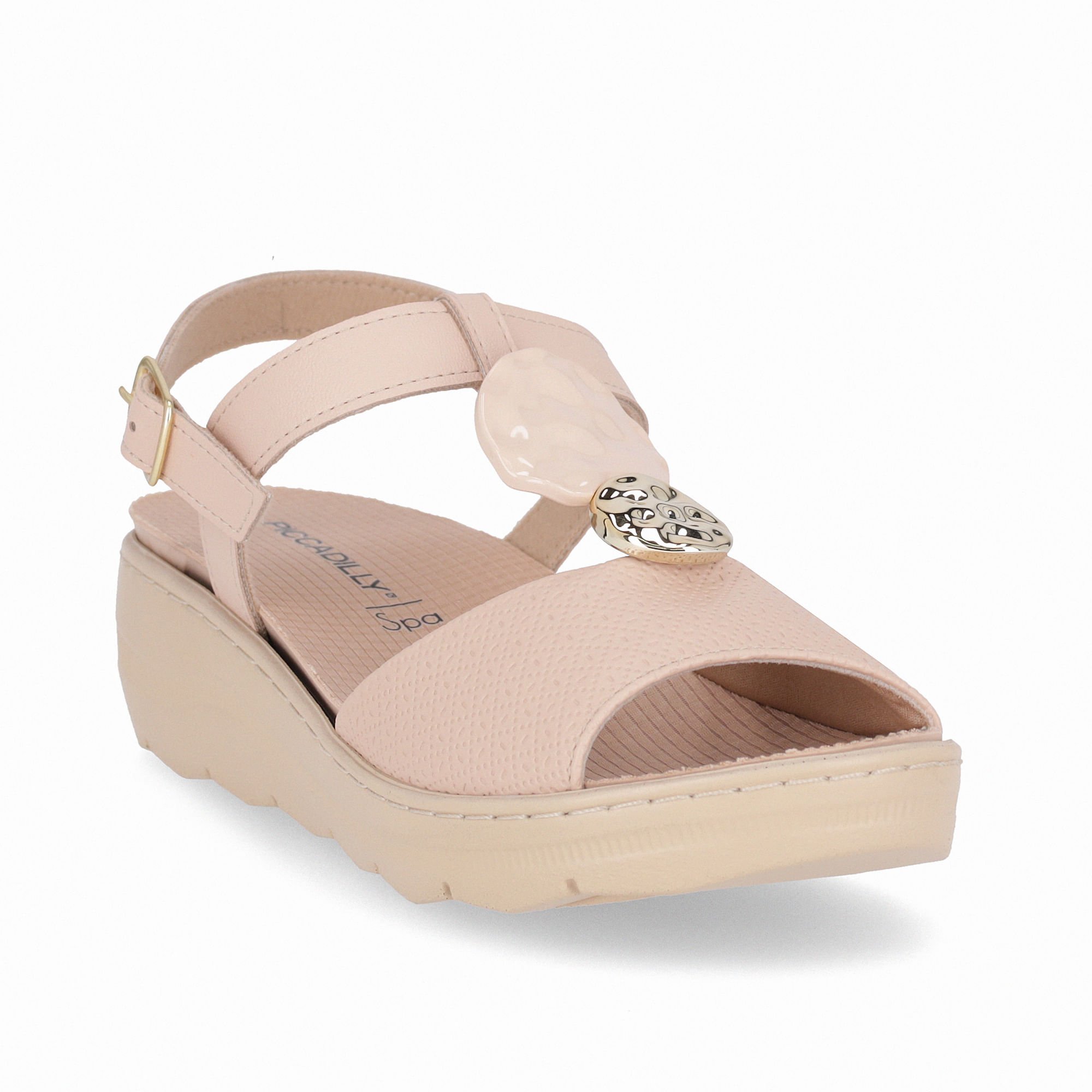 Sandália Spa Anabela Médio Rose Rose 3
