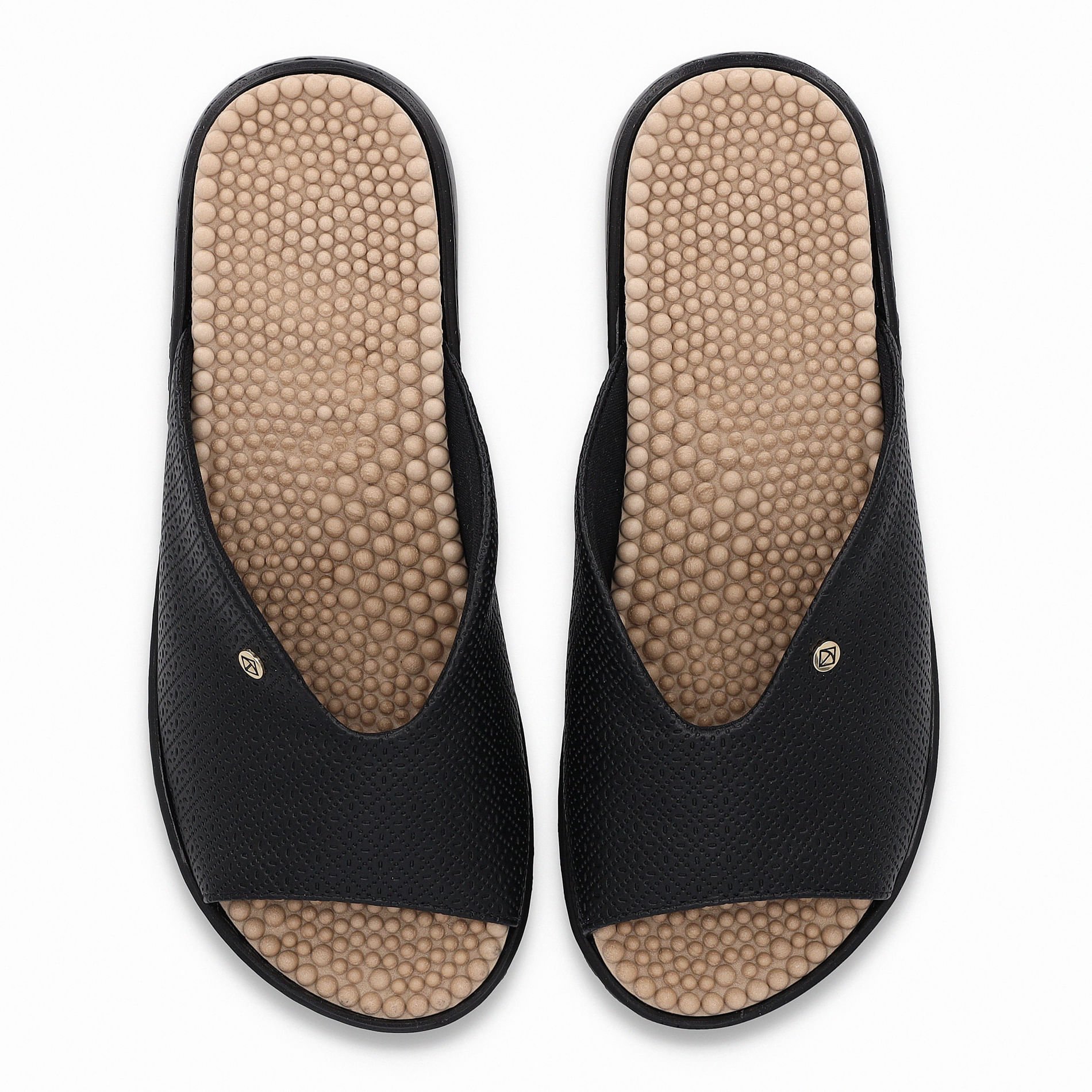 Tamanco Spa Anabela Médio Preto Preto 4