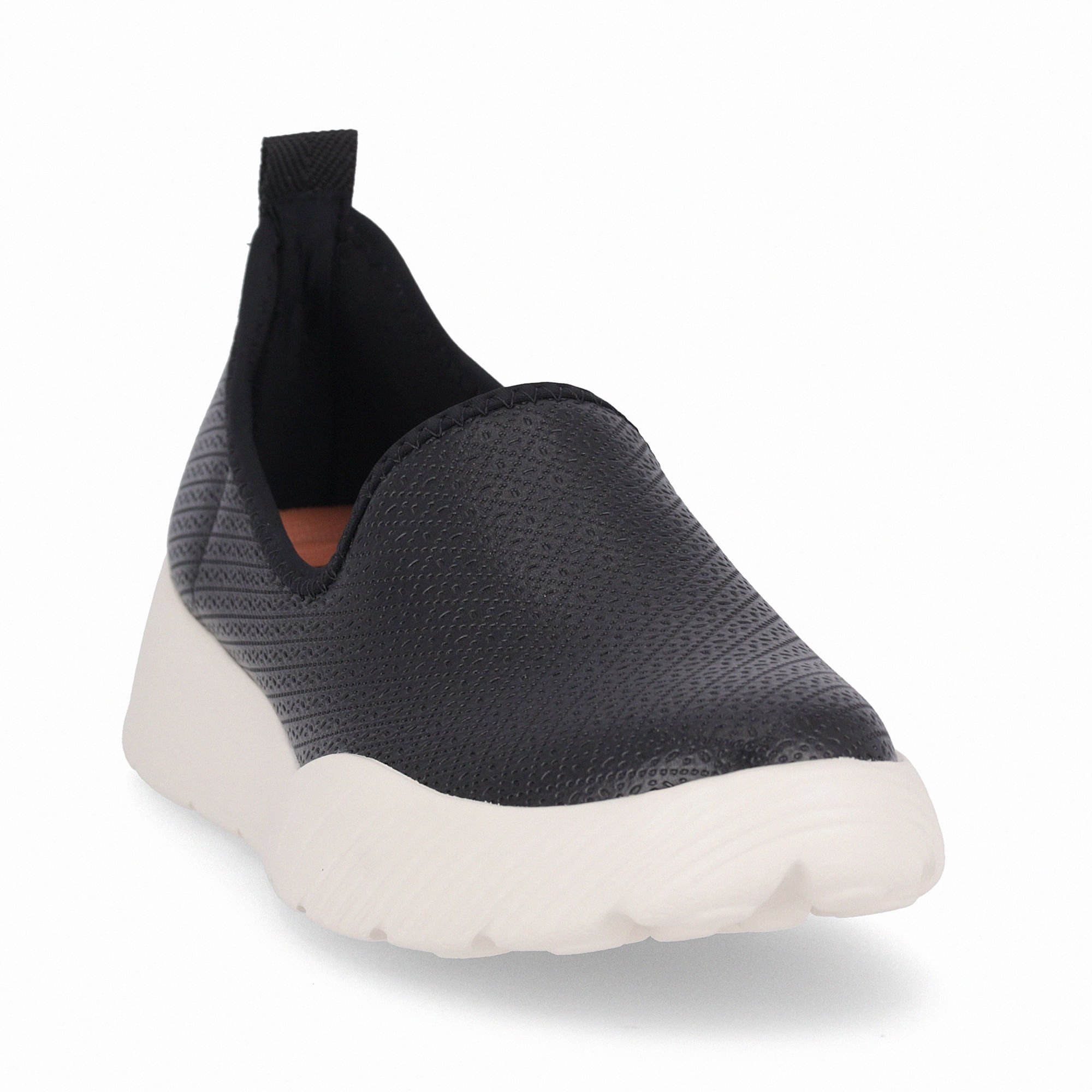 Tênis Fascite Anabela Médio Preto Preto 3