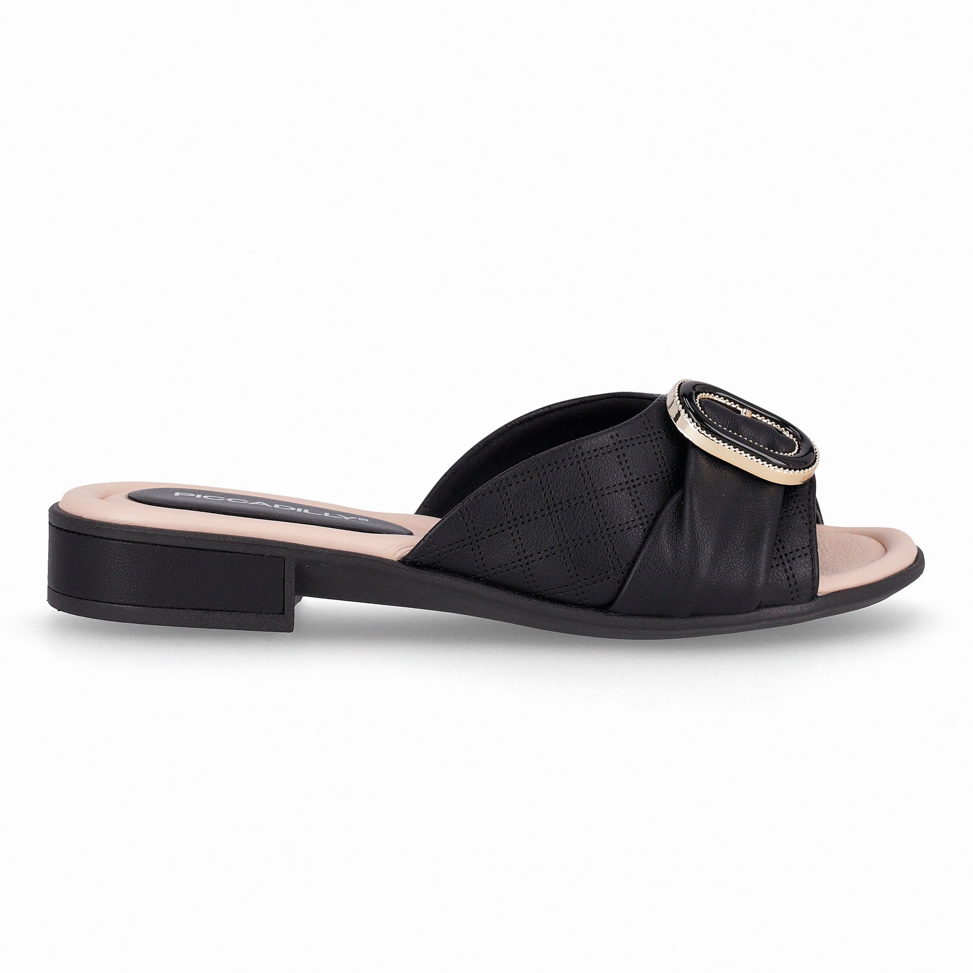 Tamanco Taila Salto Baixo Preto