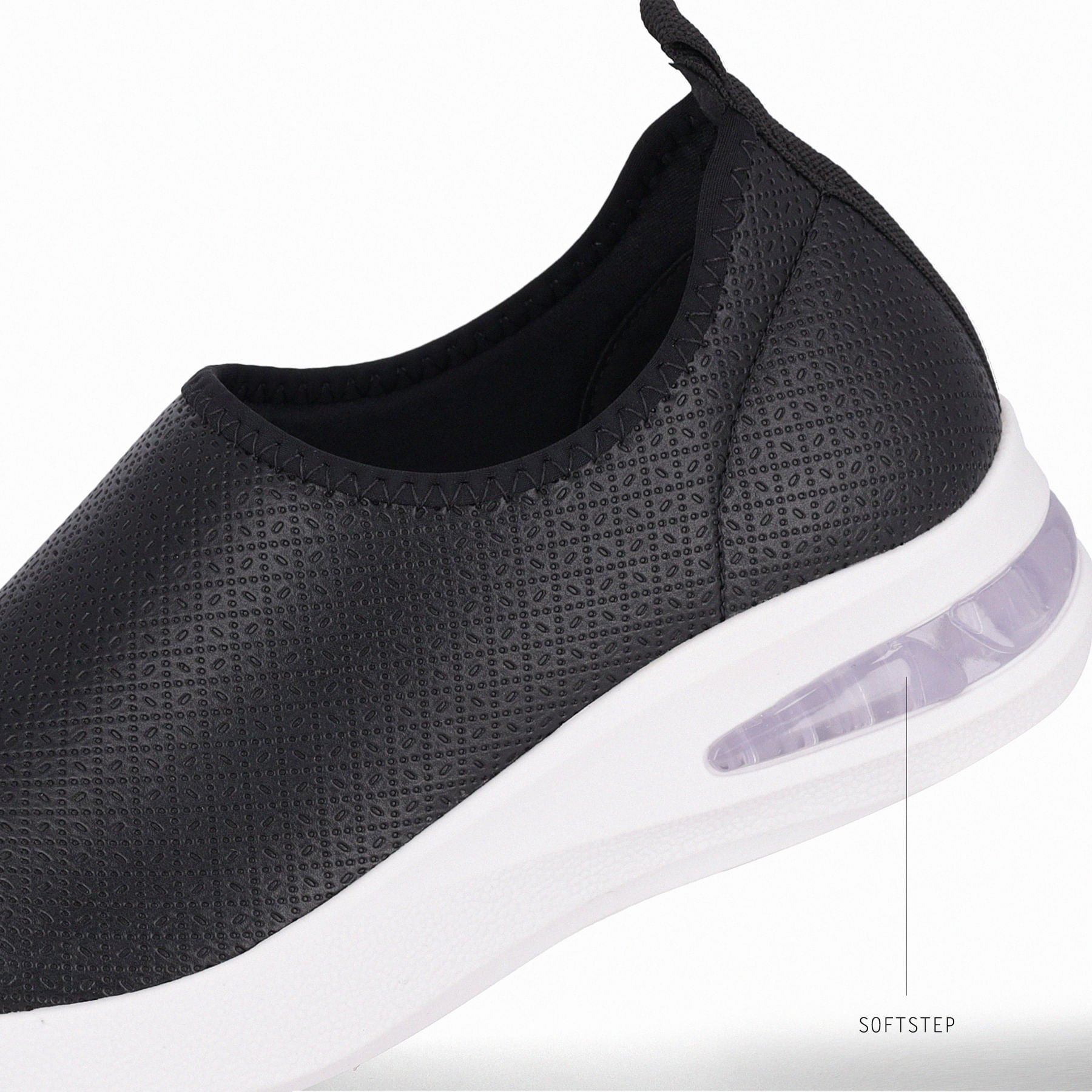 Tênis SoftStep Médio Preto Preto 4