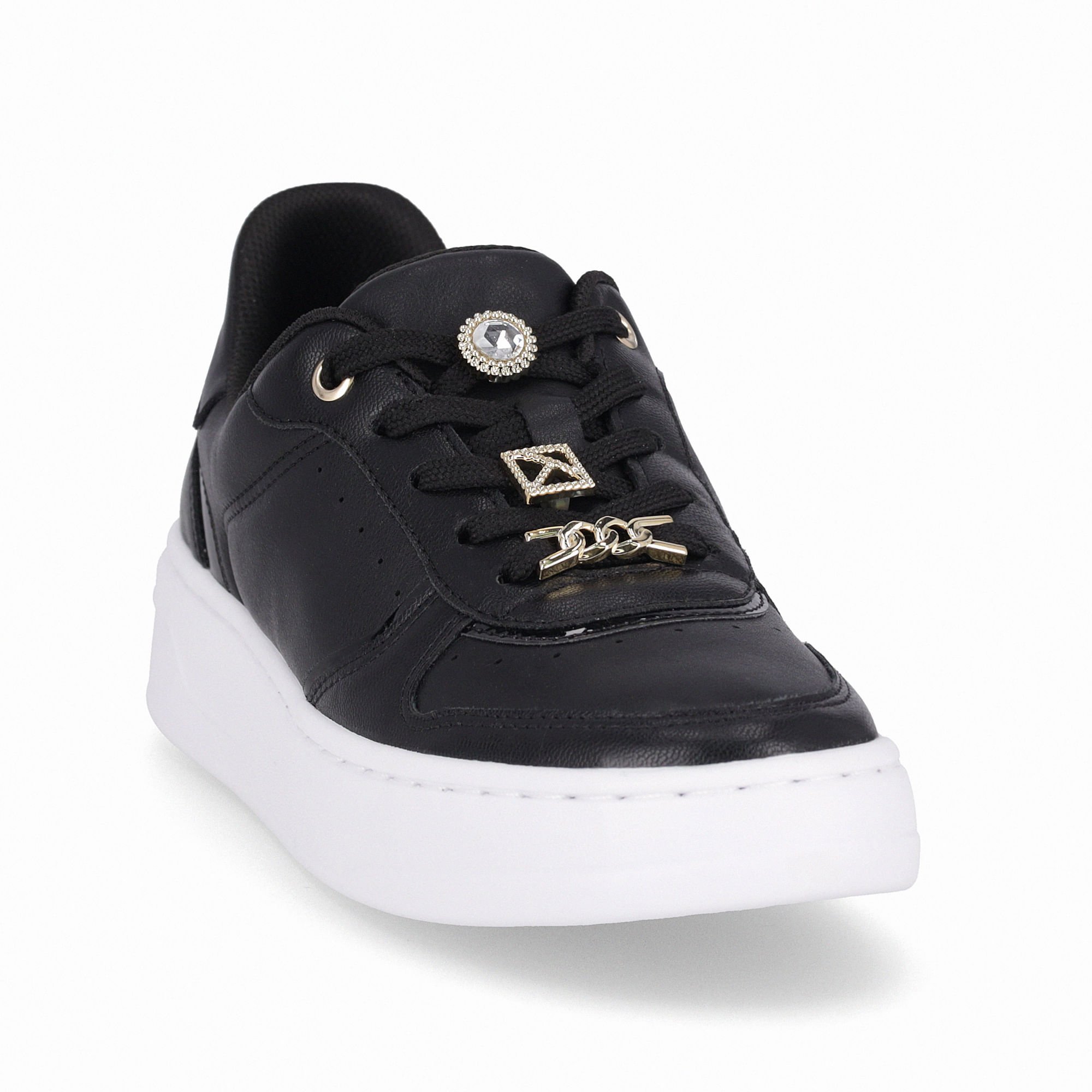 Tênis Beatriz Anabela Médio Preto Preto 4