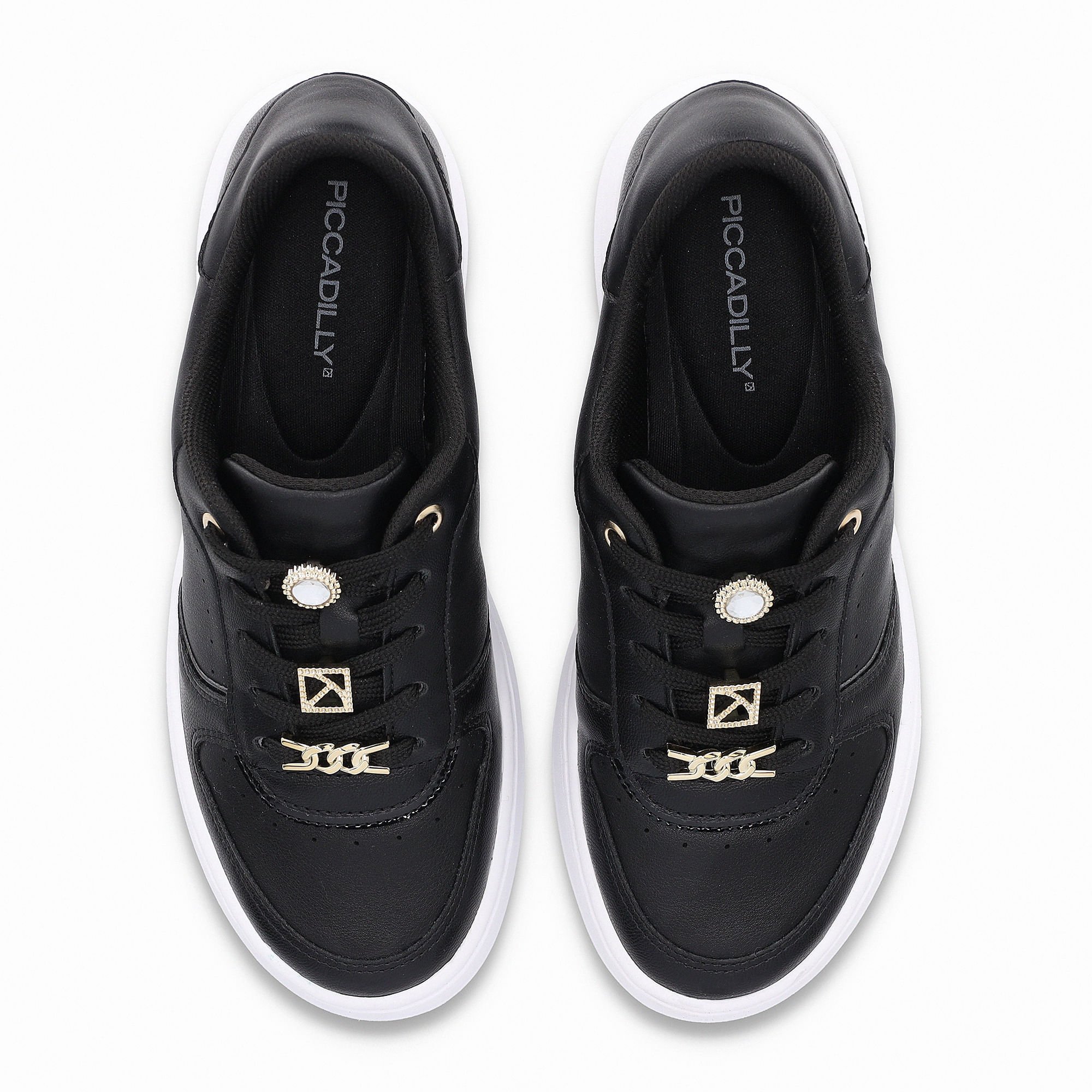 Tênis Beatriz Anabela Médio Preto Preto 5