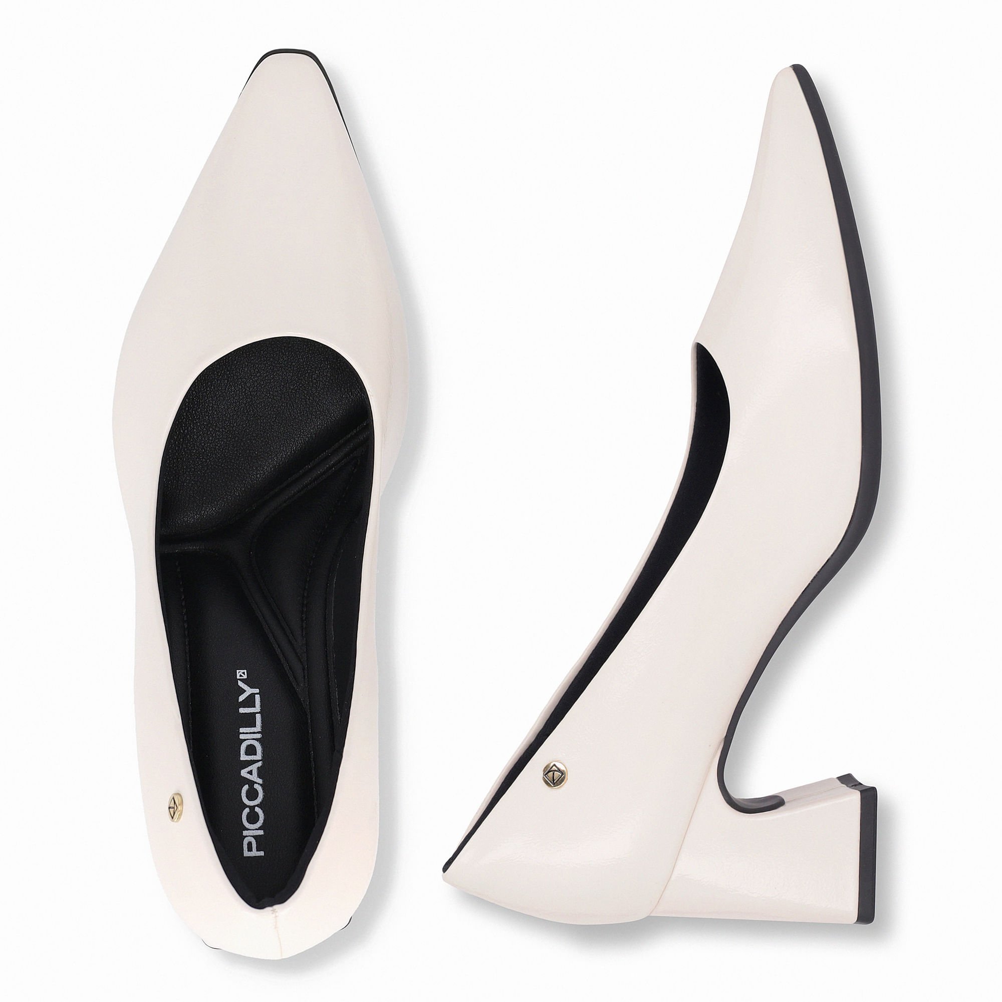Scarpin Irene Salto Alto Off White Branco 4