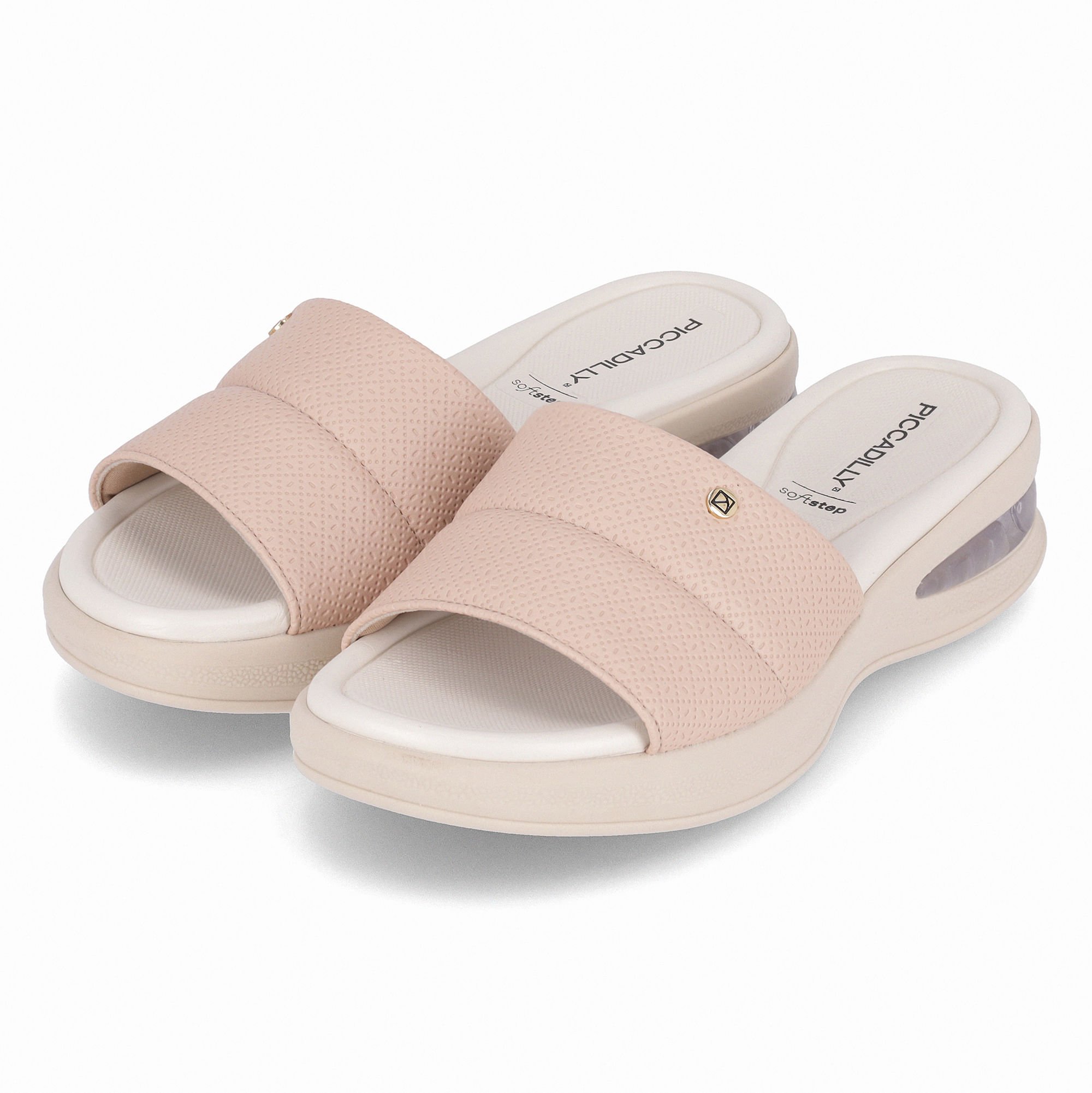 Tamanco SoftStep Anabela Médio Rose Rose 2