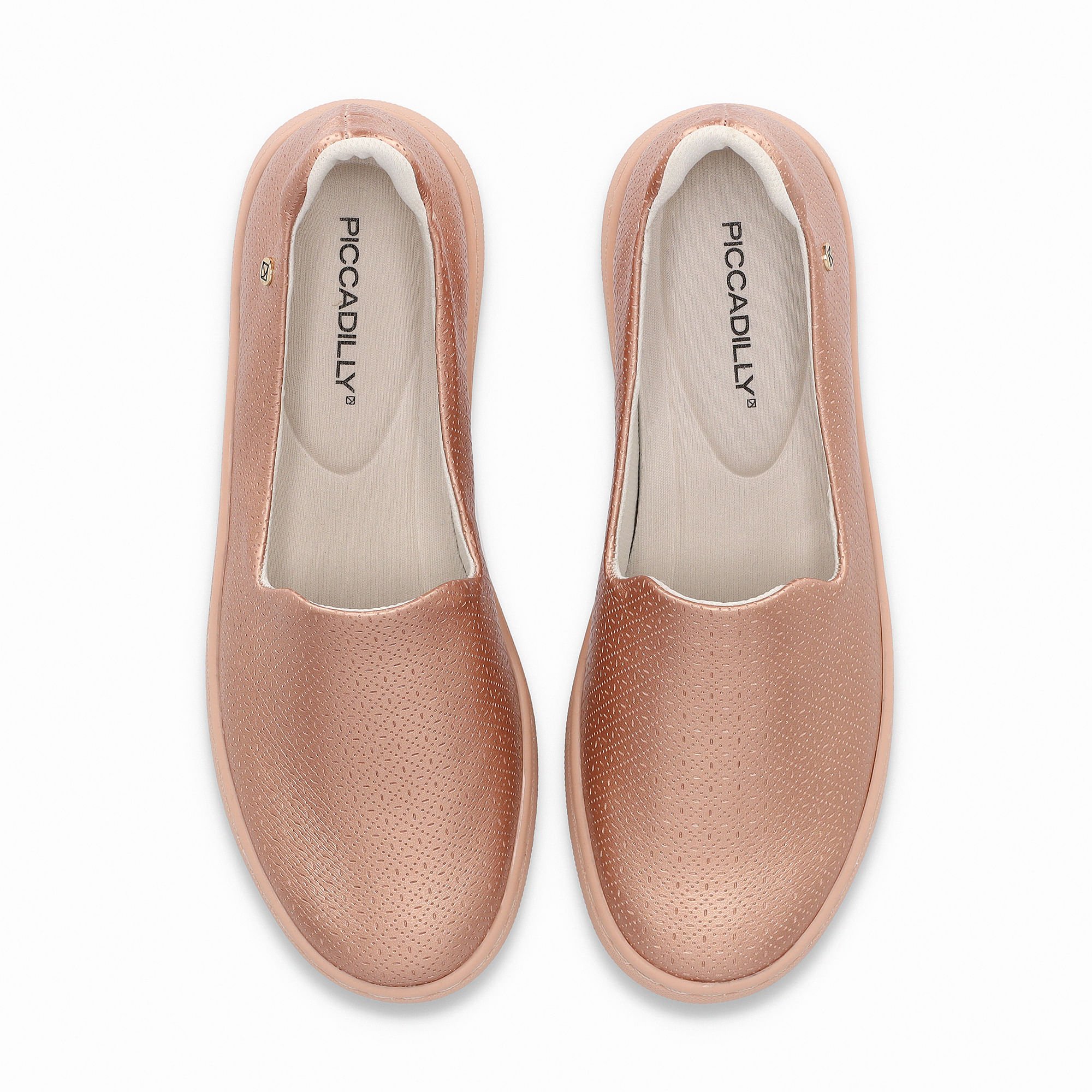 Tênis Nici Salto Baixo Ouro Rosado Rose Gold 2