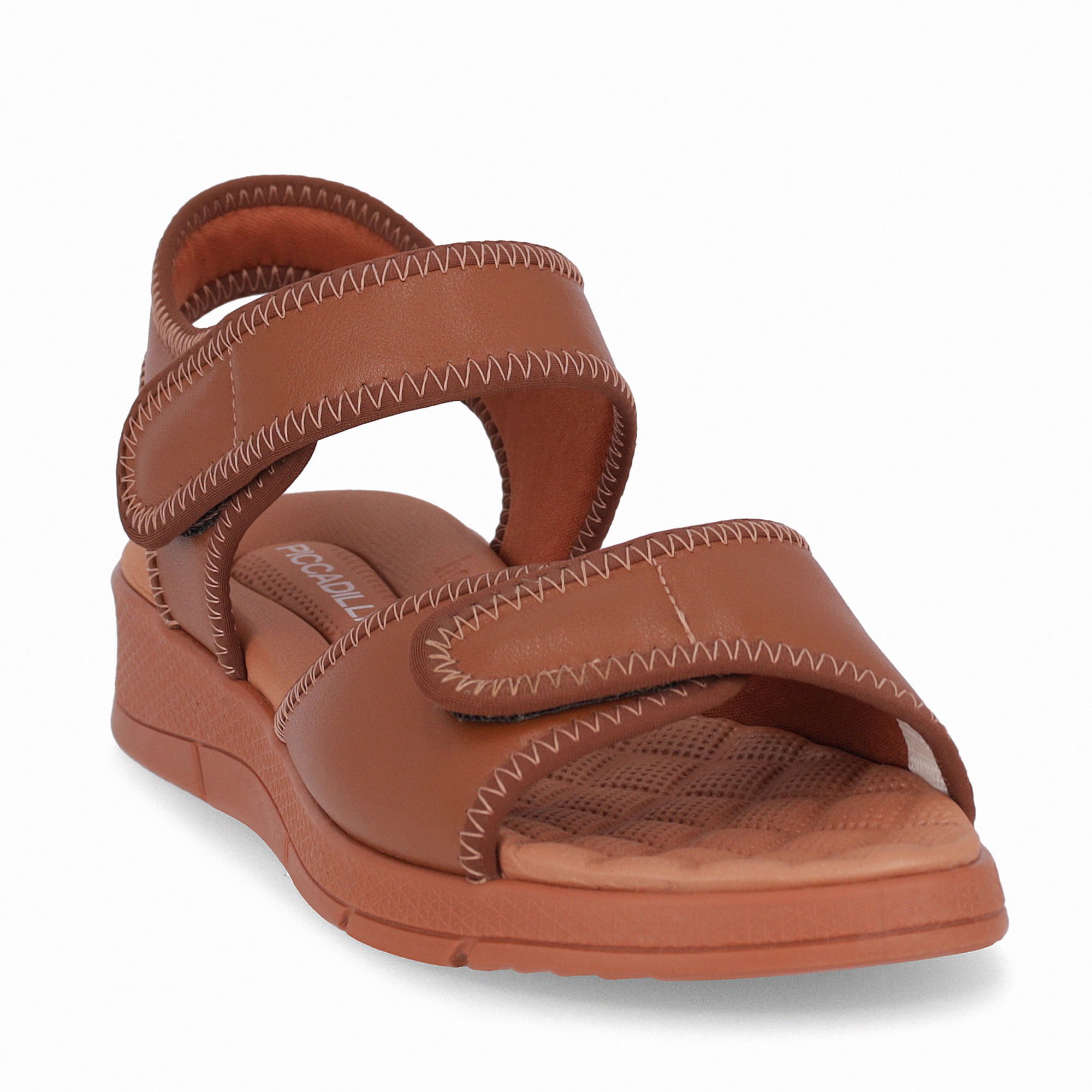 Papete Esporão Anabela Médio Ocre com Pinhao Marrom 3