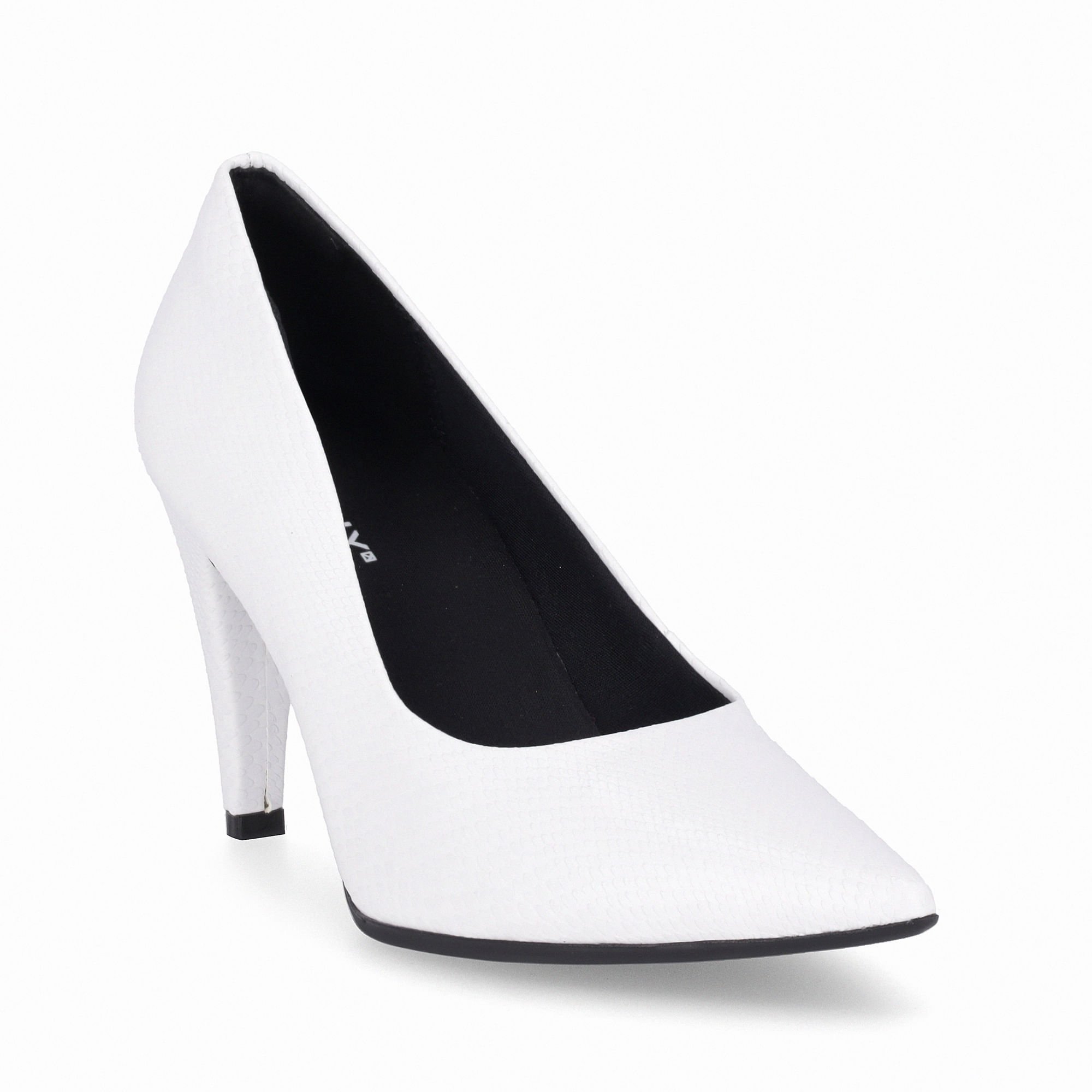 Scarpin Silvana Salto Alto Branco Neve Branco 3
