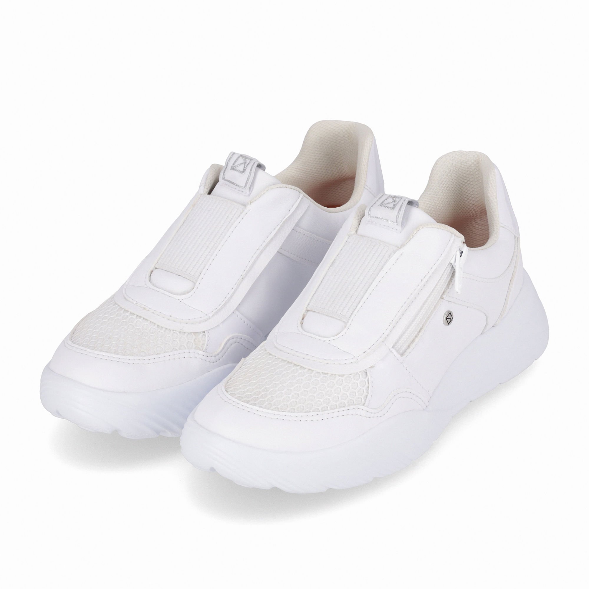 Tênis Fascite Anabela Médio Branco Neve Branco 2