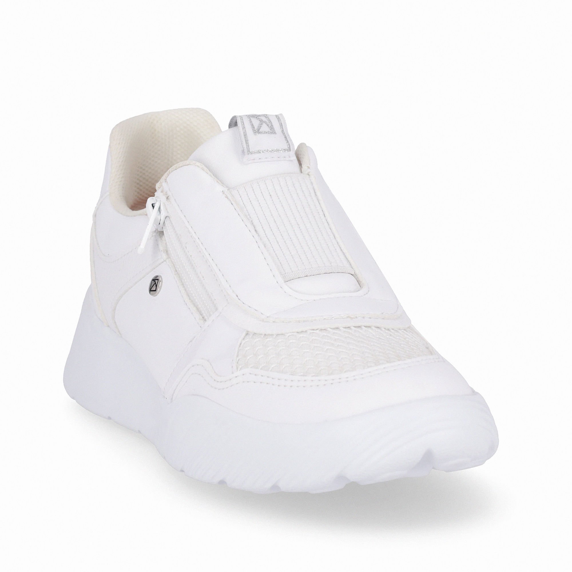 Tênis Fascite Anabela Médio Branco Neve Branco 3