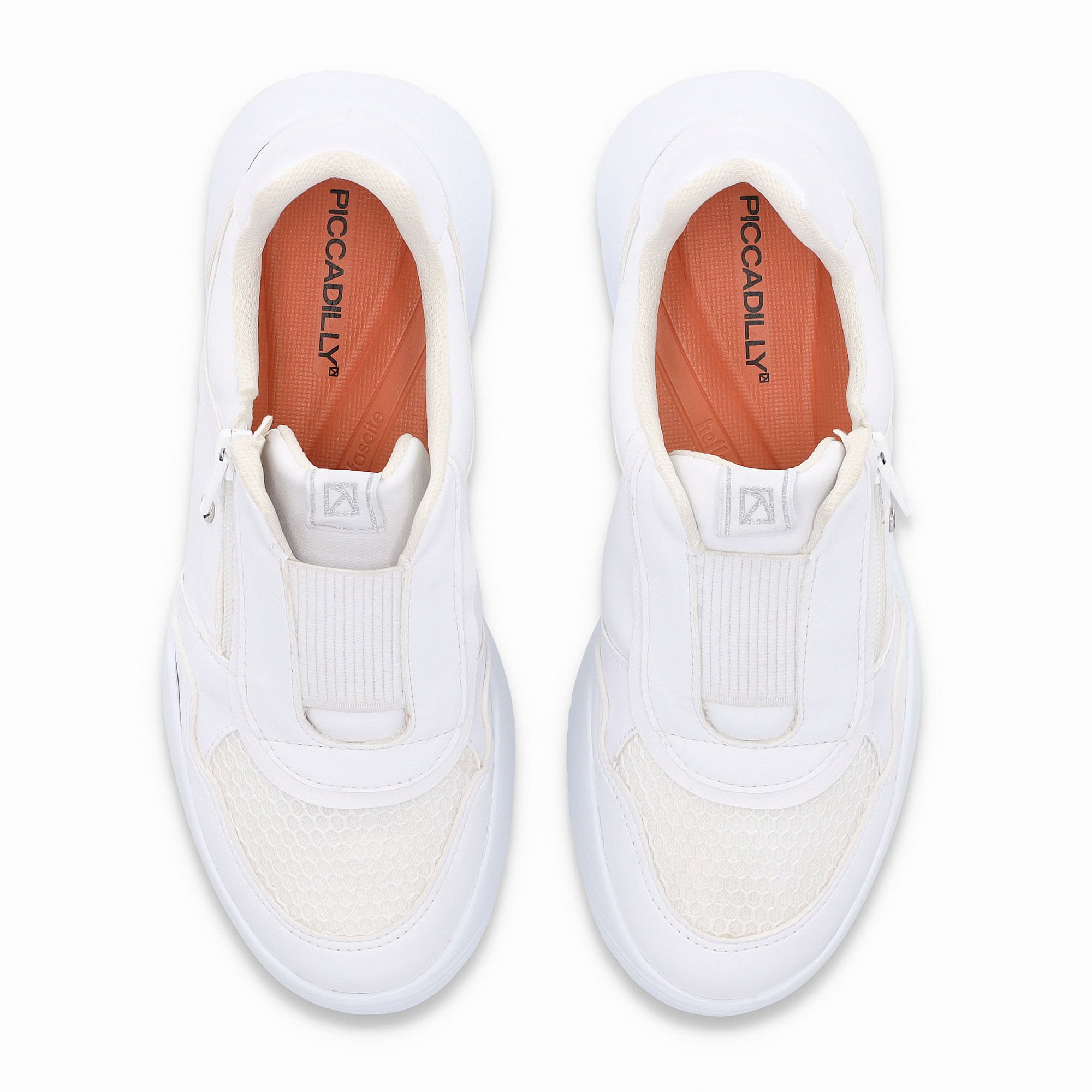 Tênis Fascite Anabela Médio Branco Neve Branco 5