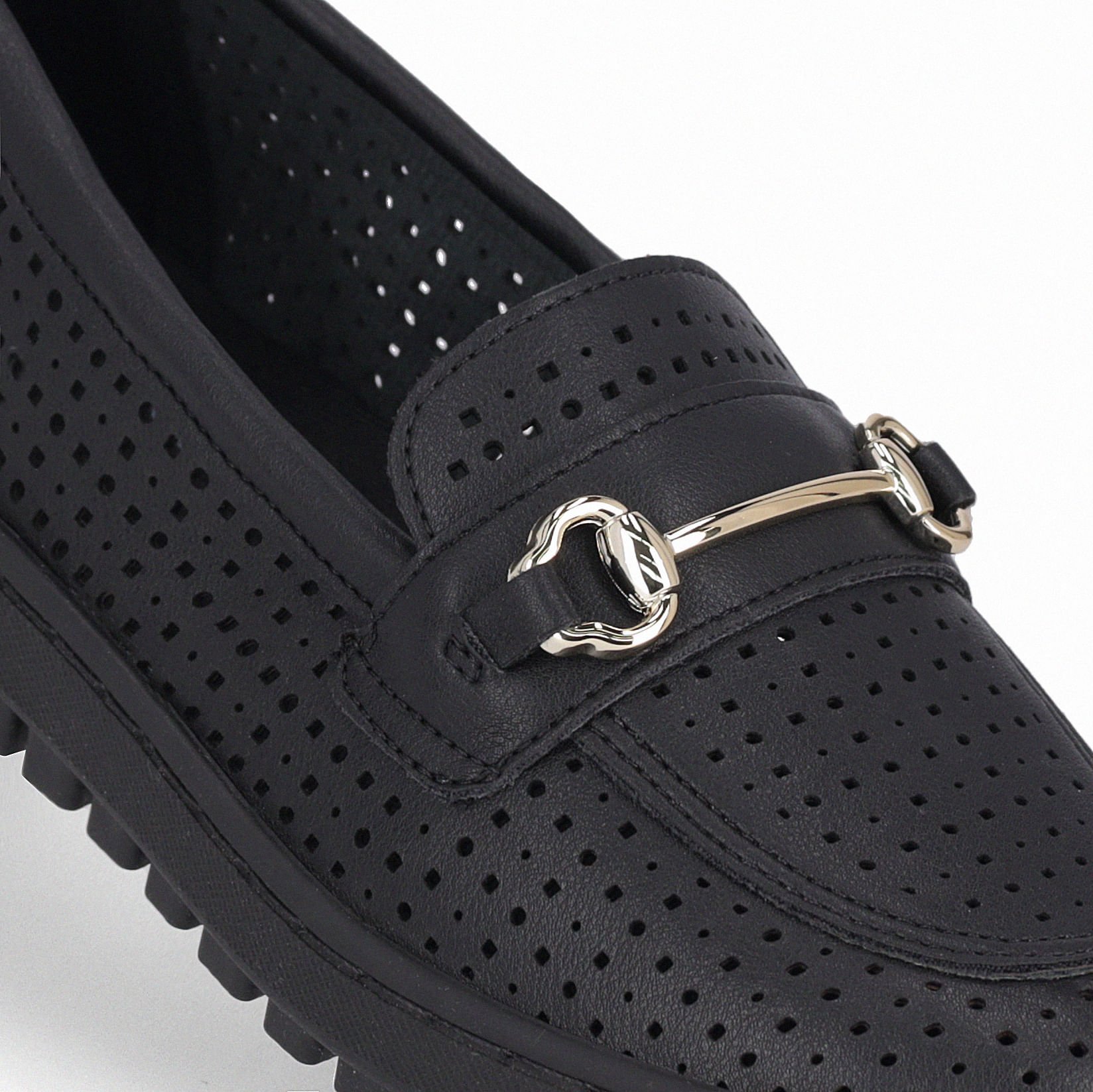 Sapato Mocassim Nici Salto Baixo Preto Preto 3