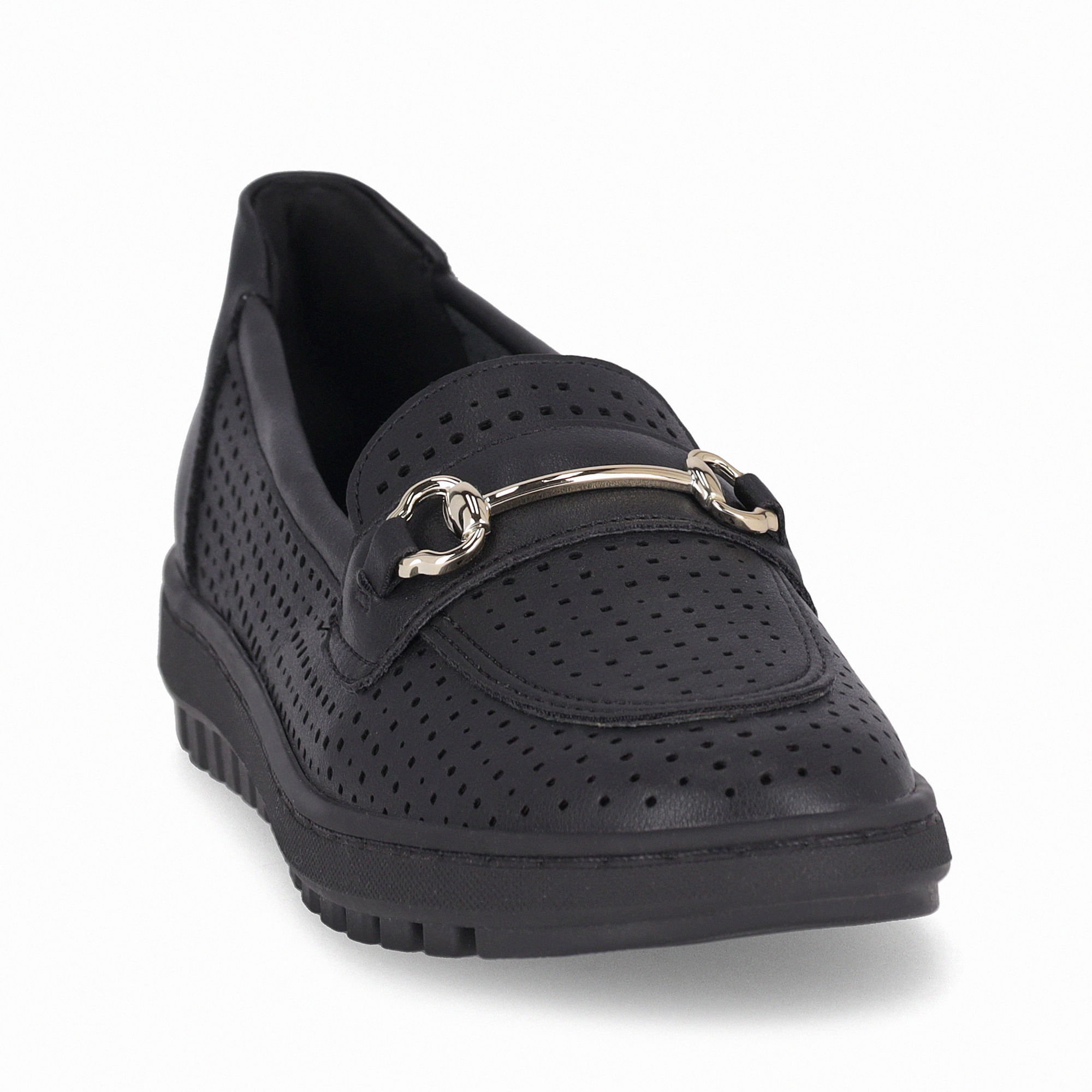 Sapato Mocassim Nici Salto Baixo Preto Preto 4