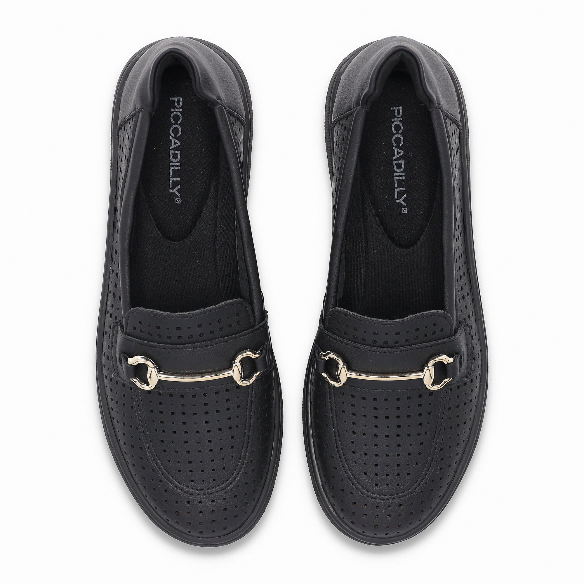 Sapato Mocassim Nici Salto Baixo Preto Preto 5